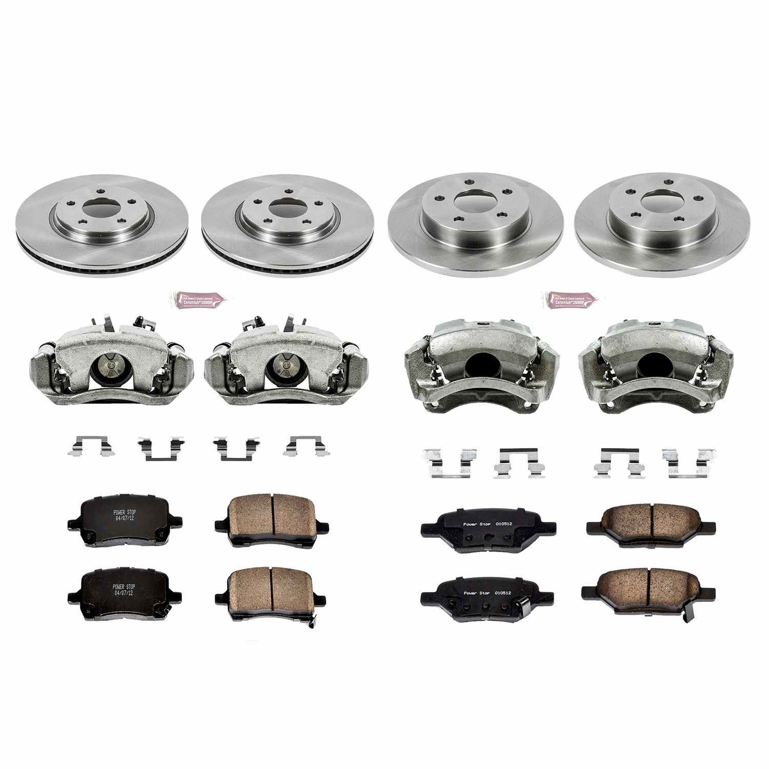 Power Stop 04-08 Chevrolet Malibu Front & Rear Autospecialty Brake Kit w/Calipers