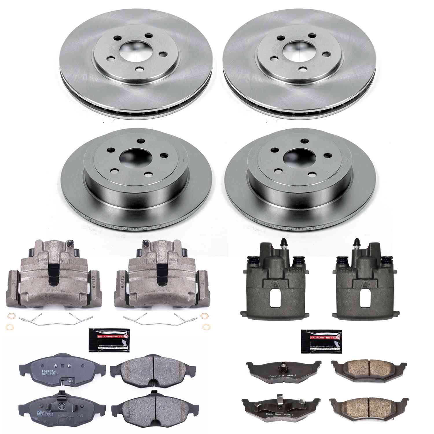 Power Stop 01-06 Chrysler Sebring Front & Rear Autospecialty Brake Kit w/Calipers
