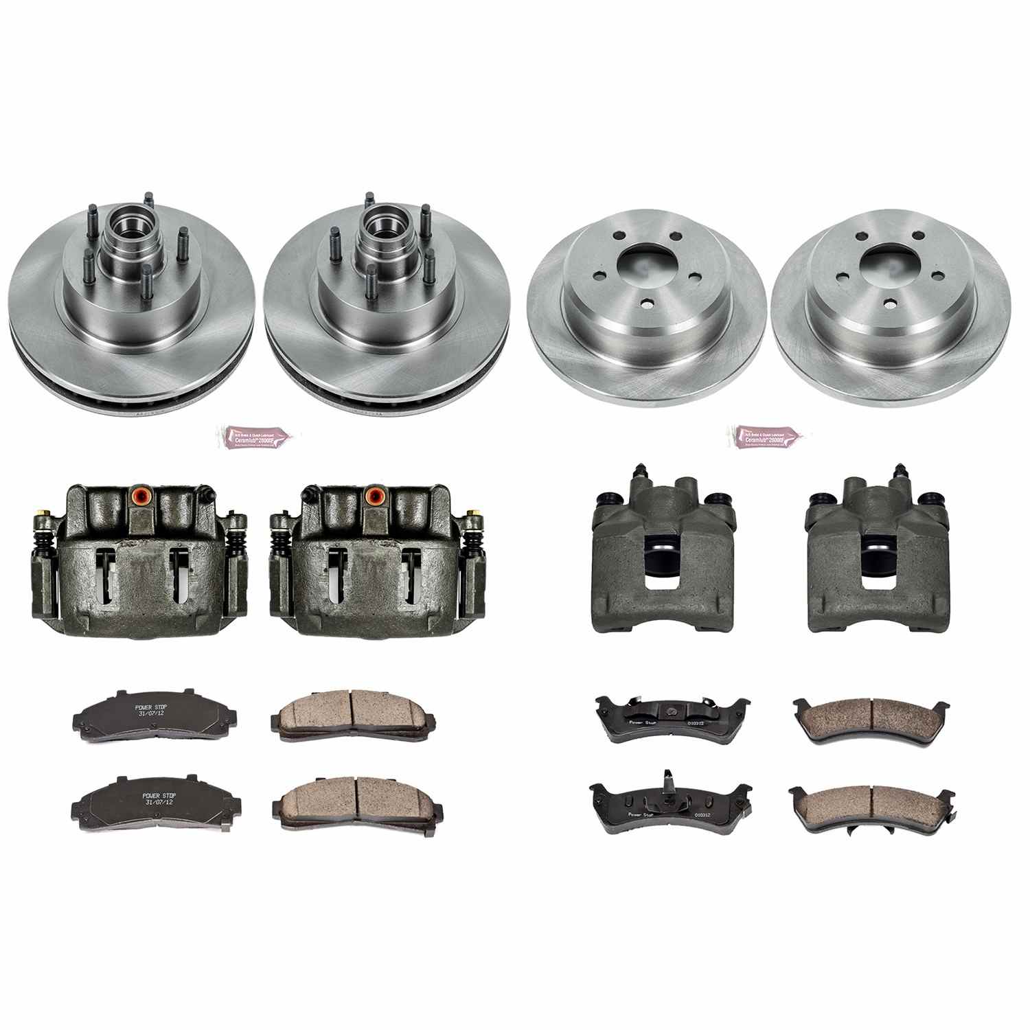 Power Stop 97-01 Mercury Mountaineer Front and Rear Autospecialty Kit w/Cals
