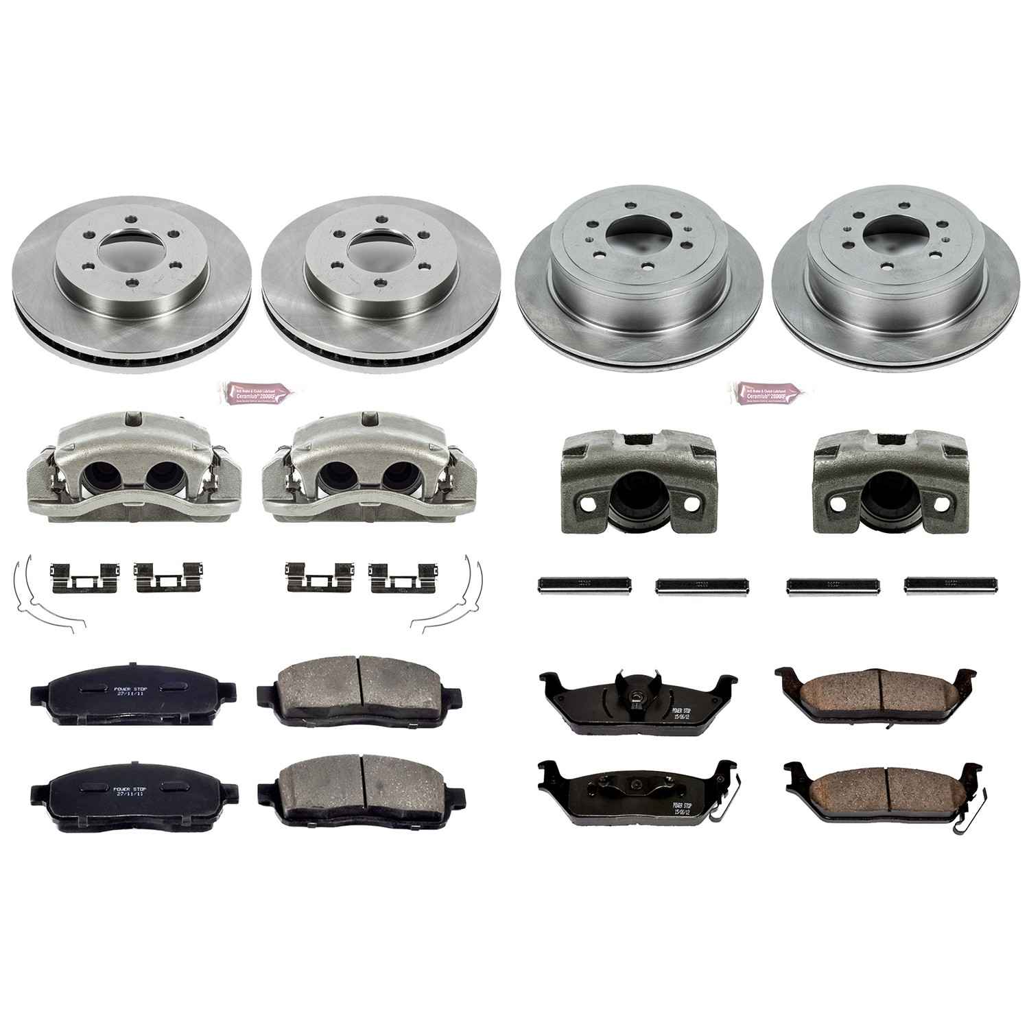 Power Stop 2004 Ford F-150 Front & Rear Autospecialty Kit w/Cals
