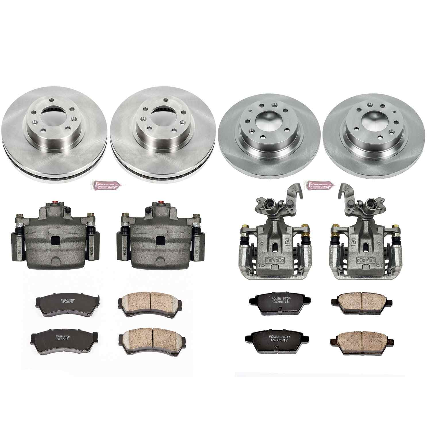 Power Stop 06-12 Ford Fusion Front & Rear Autospecialty Brake Kit w/Calipers