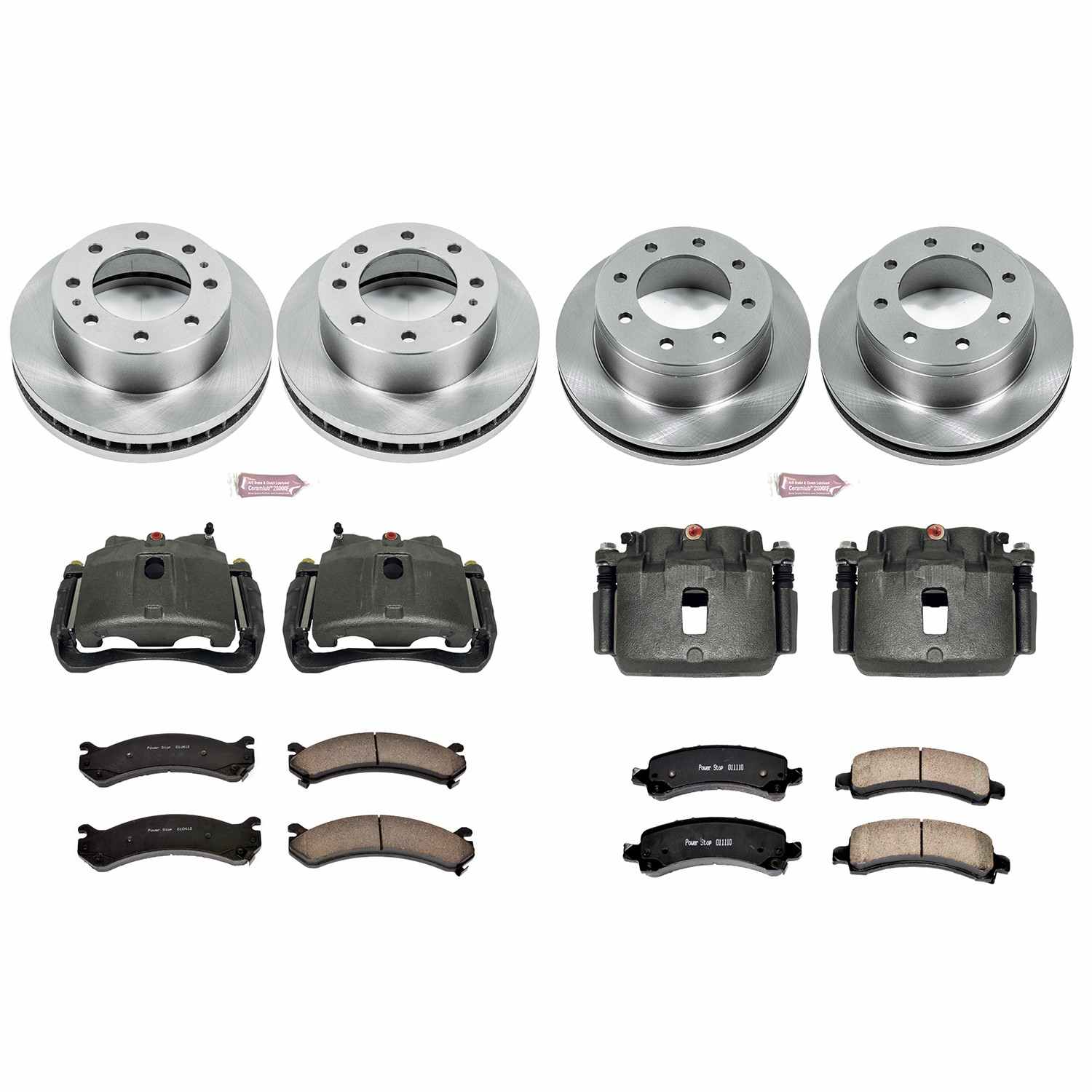 Power Stop 03-20 Chevrolet Express 2500 Front & Rear Autospecialty Kit w/Cals