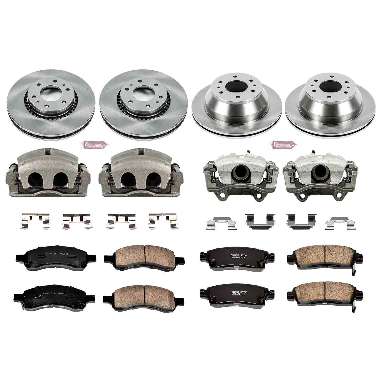 Power Stop 06-07 Buick Rainier Front & Rear Autospecialty Kit w/Cals