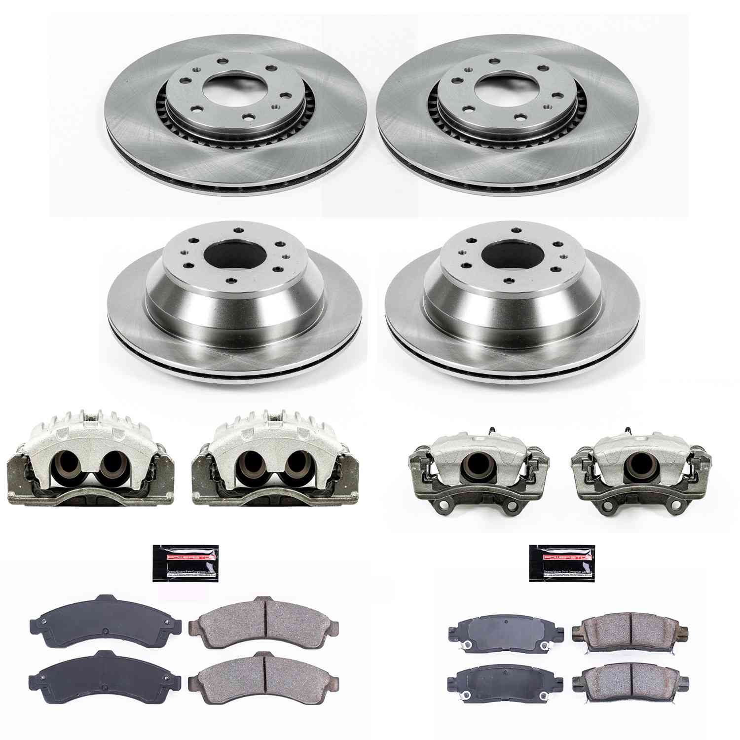 Power Stop 2005 Saab 9-7x Front & Rear Autospecialty Brake Kit w/Calipers