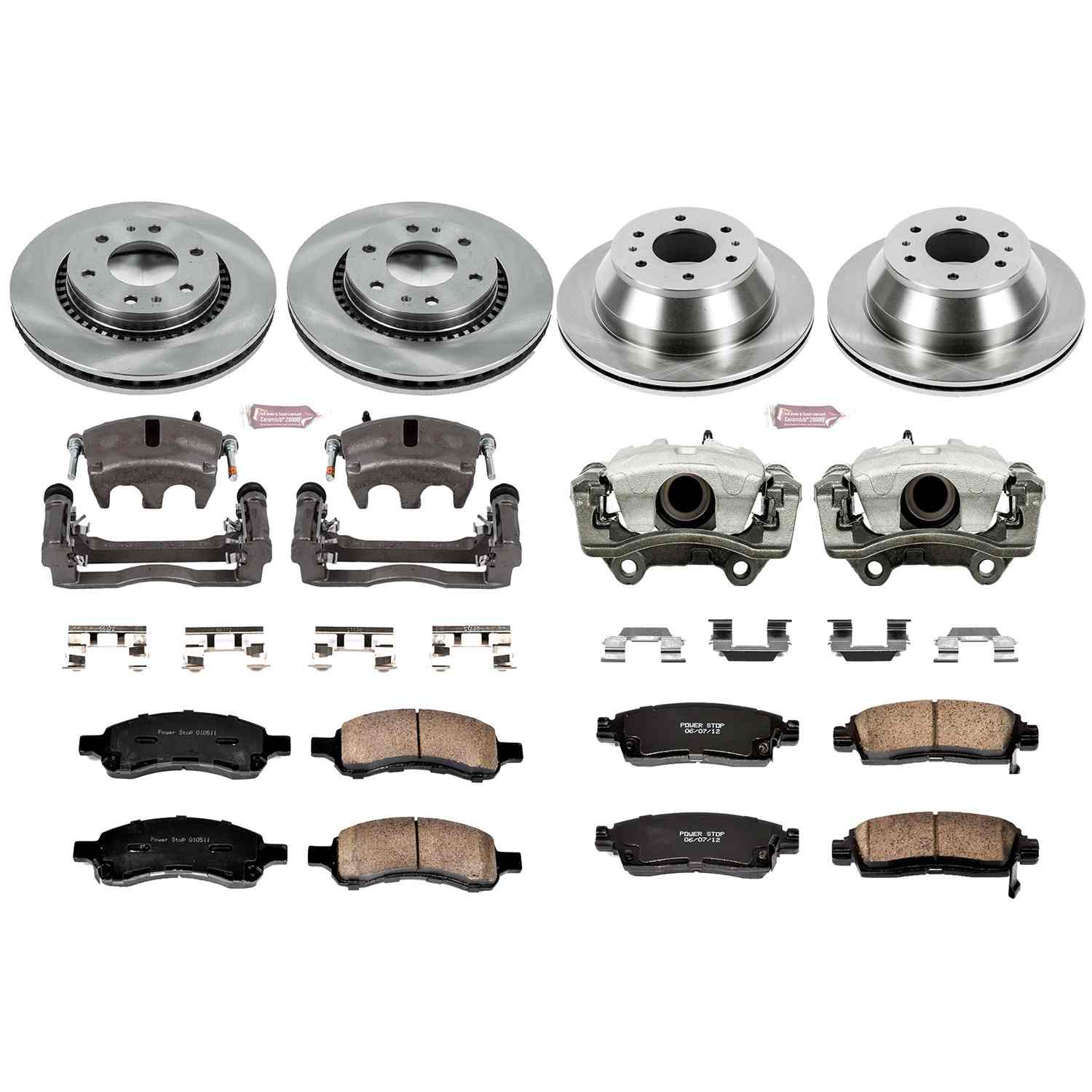 Power Stop 06-07 Buick Rainier Front & Rear Autospecialty Kit w/Cals
