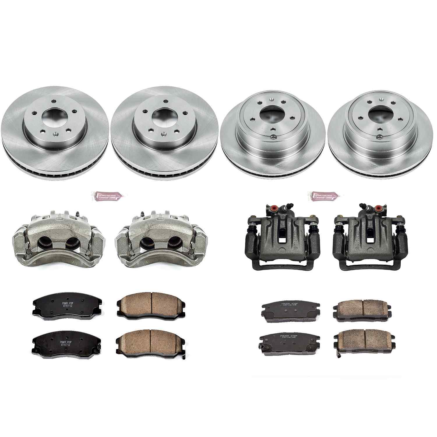 Power Stop 12-15 Chevrolet Captiva Sport Front & Rear Autospecialty Kit w/Cals