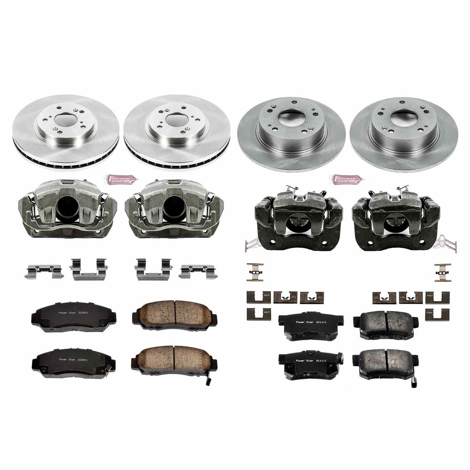 Power Stop 04-08 Acura TSX Front & Rear Autospecialty Brake Kit w/Calipers