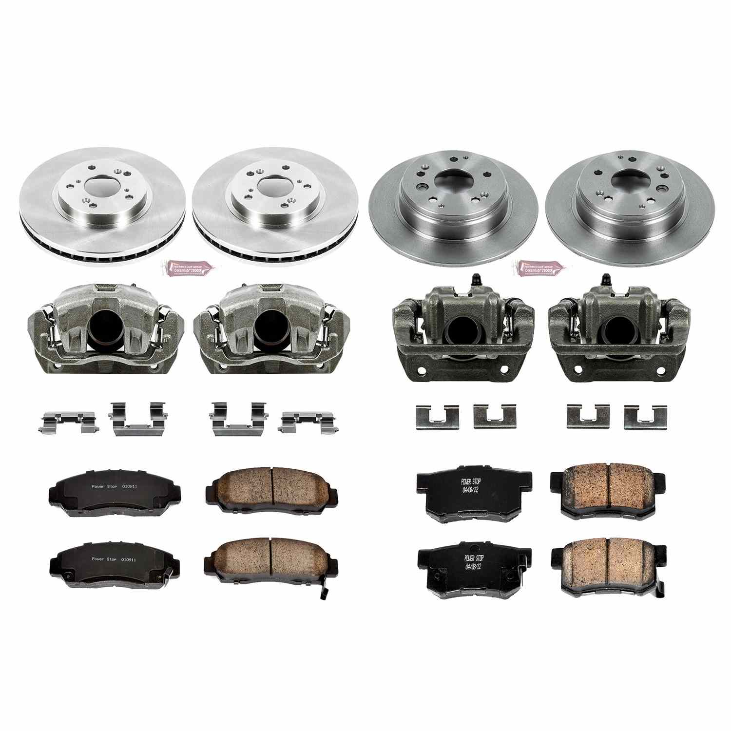 Power Stop 04-08 Acura TL Front & Rear Autospecialty Brake Kit w/Calipers
