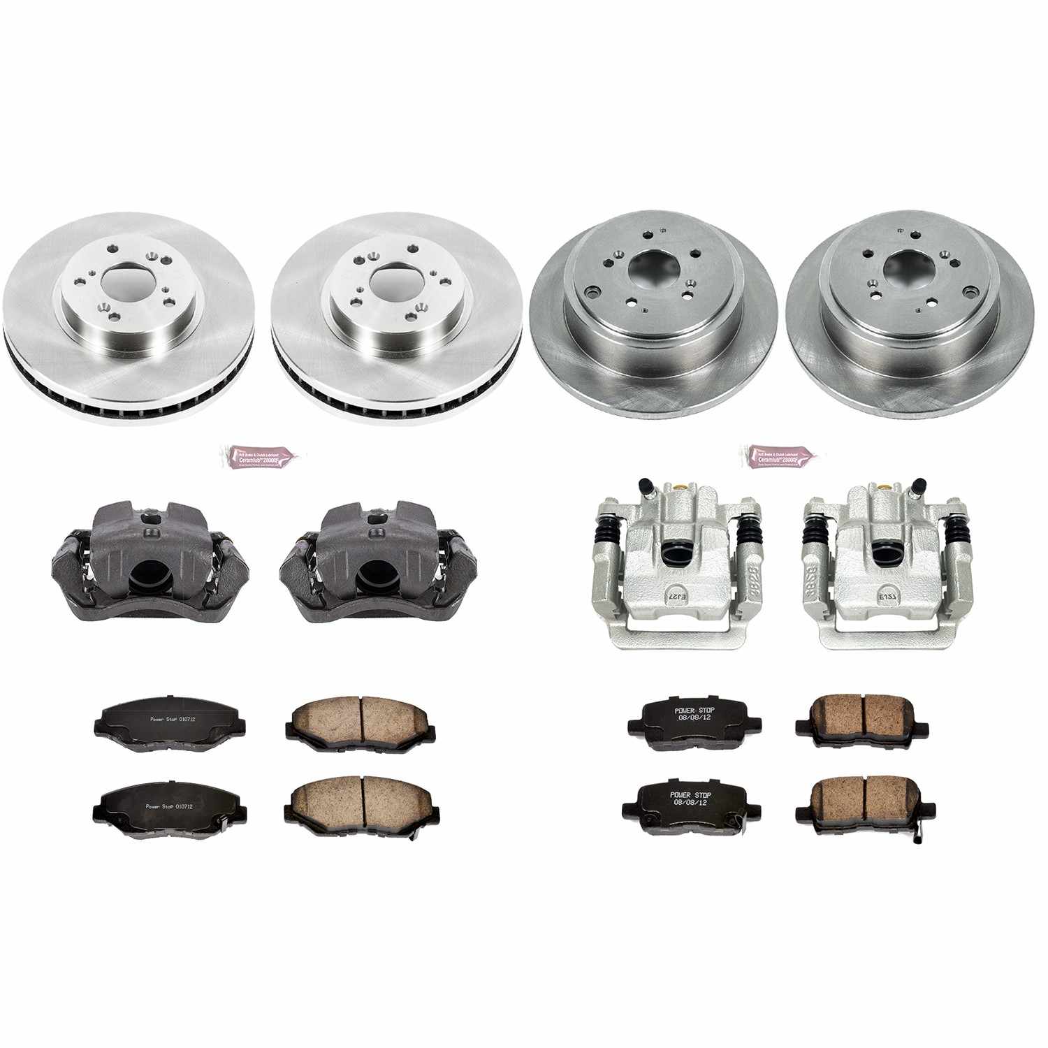 Power Stop 03-08 Honda Pilot Front & Rear Autospecialty Brake Kit w/Calipers