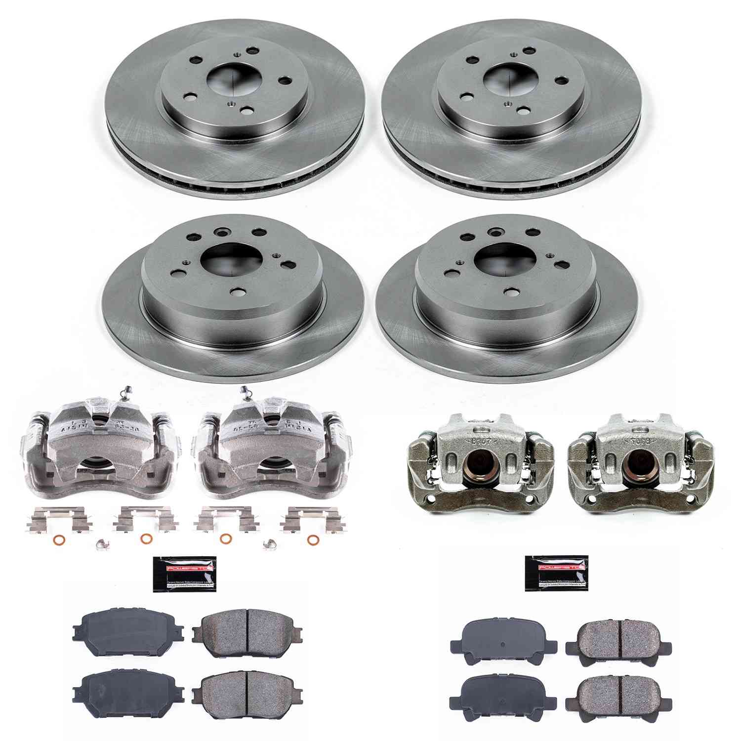 Power Stop 2002 Toyota Camry Front & Rear Autospecialty Brake Kit w/Calipers
