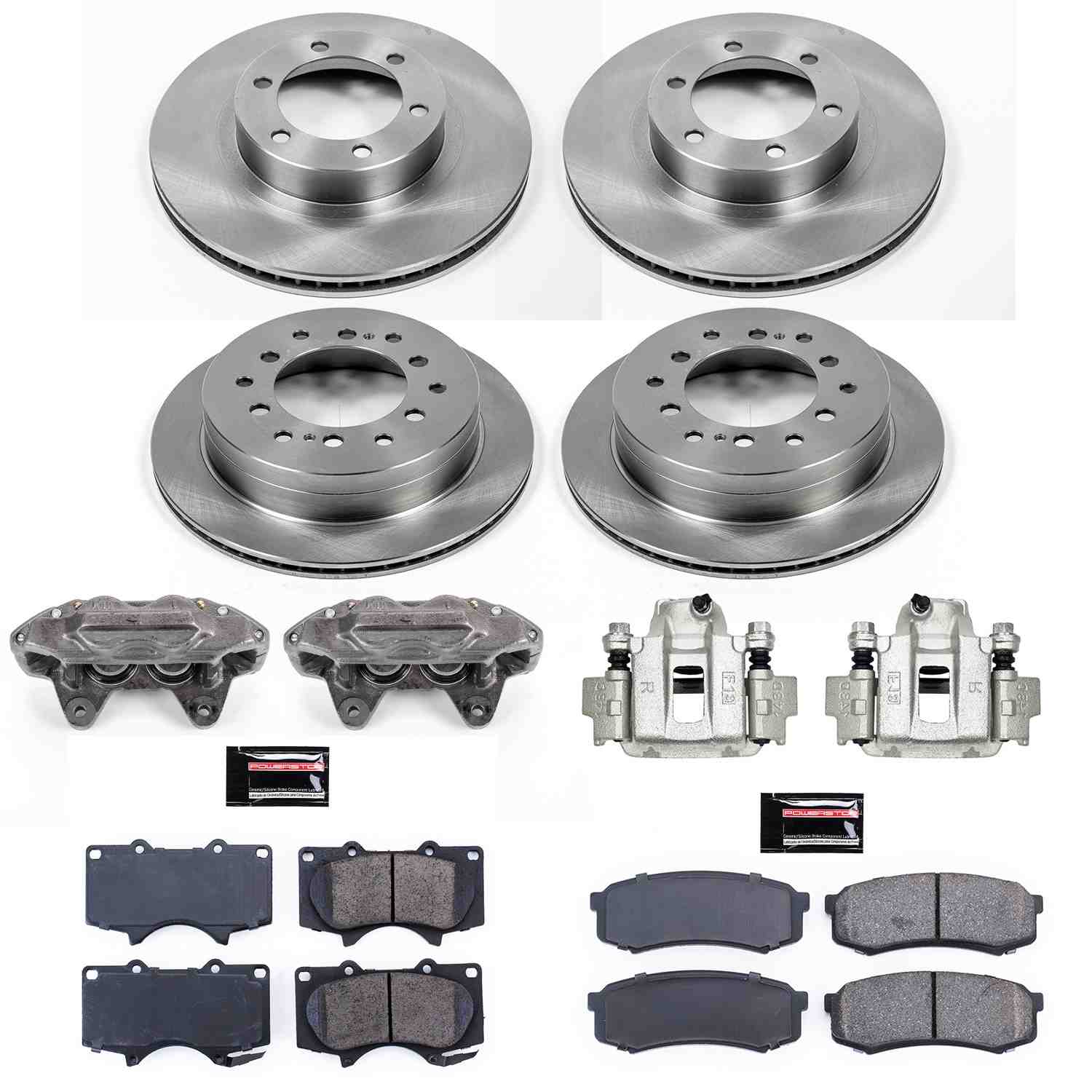 Power Stop 03-09 Toyota 4Runner Front & Rear Autospecialty Kit w/Cals