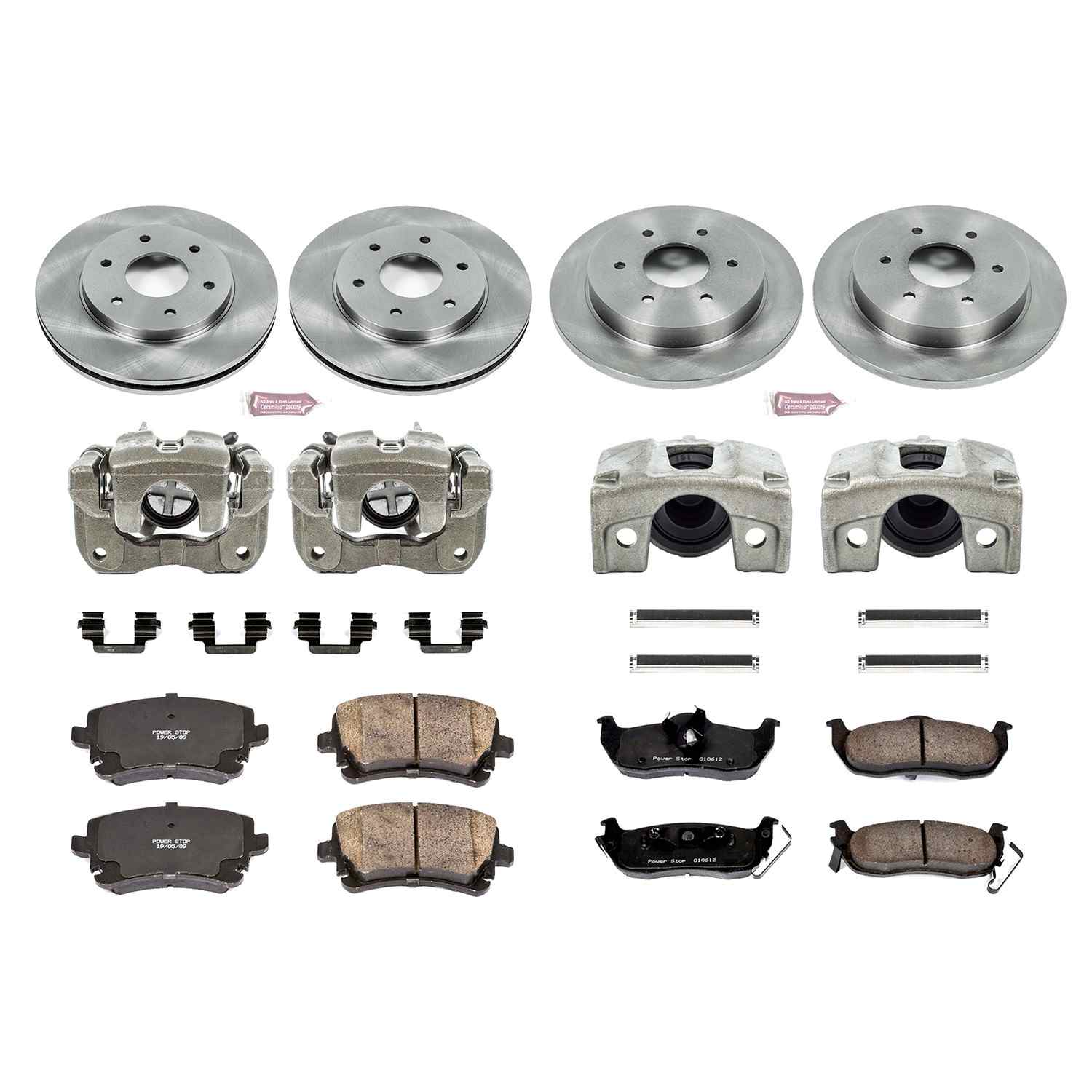 Power Stop 2005 Nissan Armada Front & Rear Autospecialty Kit w/Cals