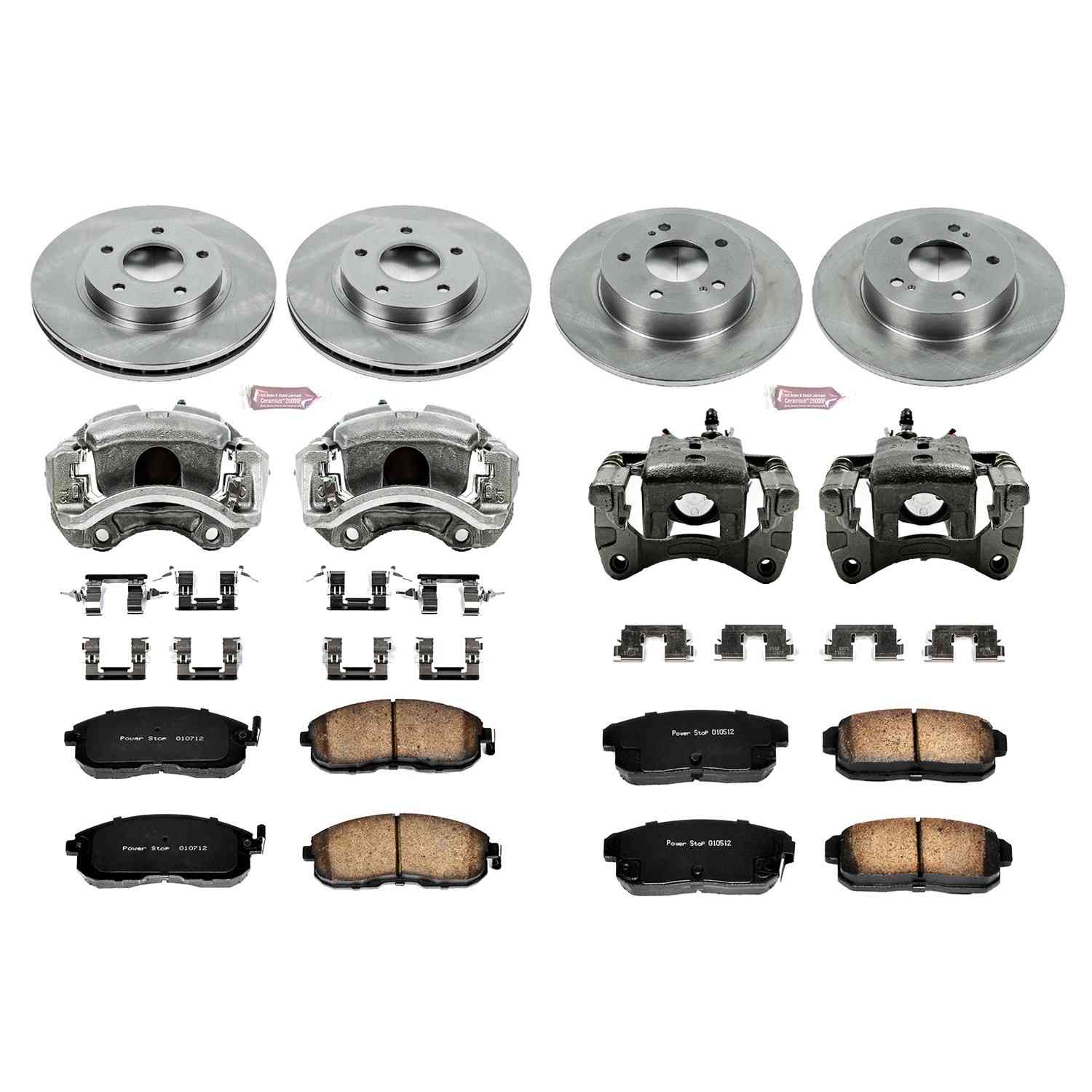 Power Stop 2001 Nissan Maxima Front & Rear Autospecialty Brake Kit w/Calipers