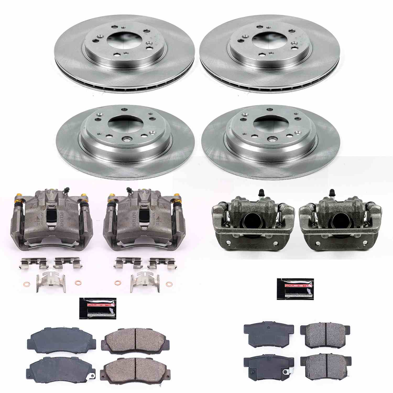 Power Stop 91-95 Acura Legend Front & Rear Autospecialty Brake Kit w/Calipers