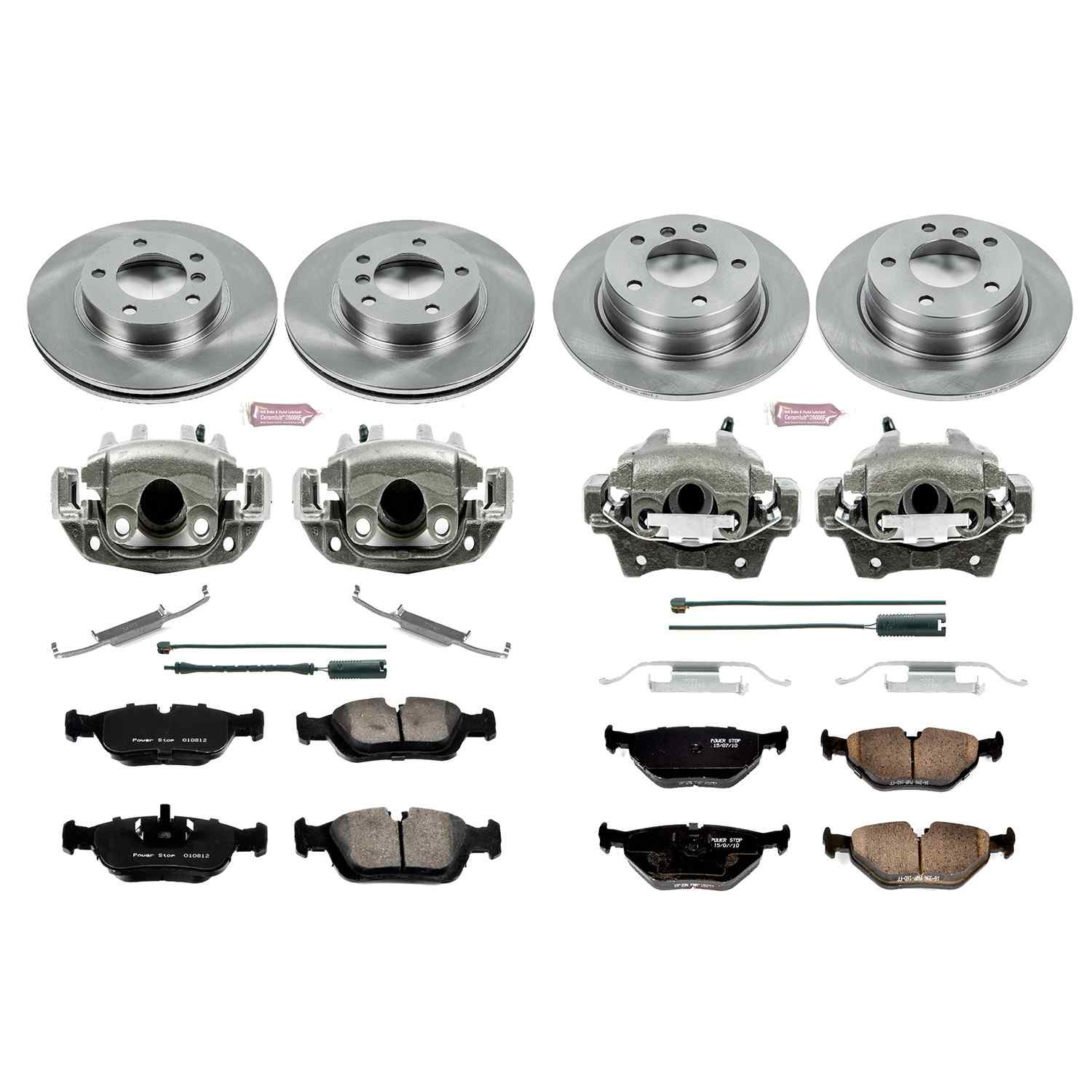 Power Stop 92-98 BMW 318i Front & Rear Autospecialty Brake Kit w/Calipers