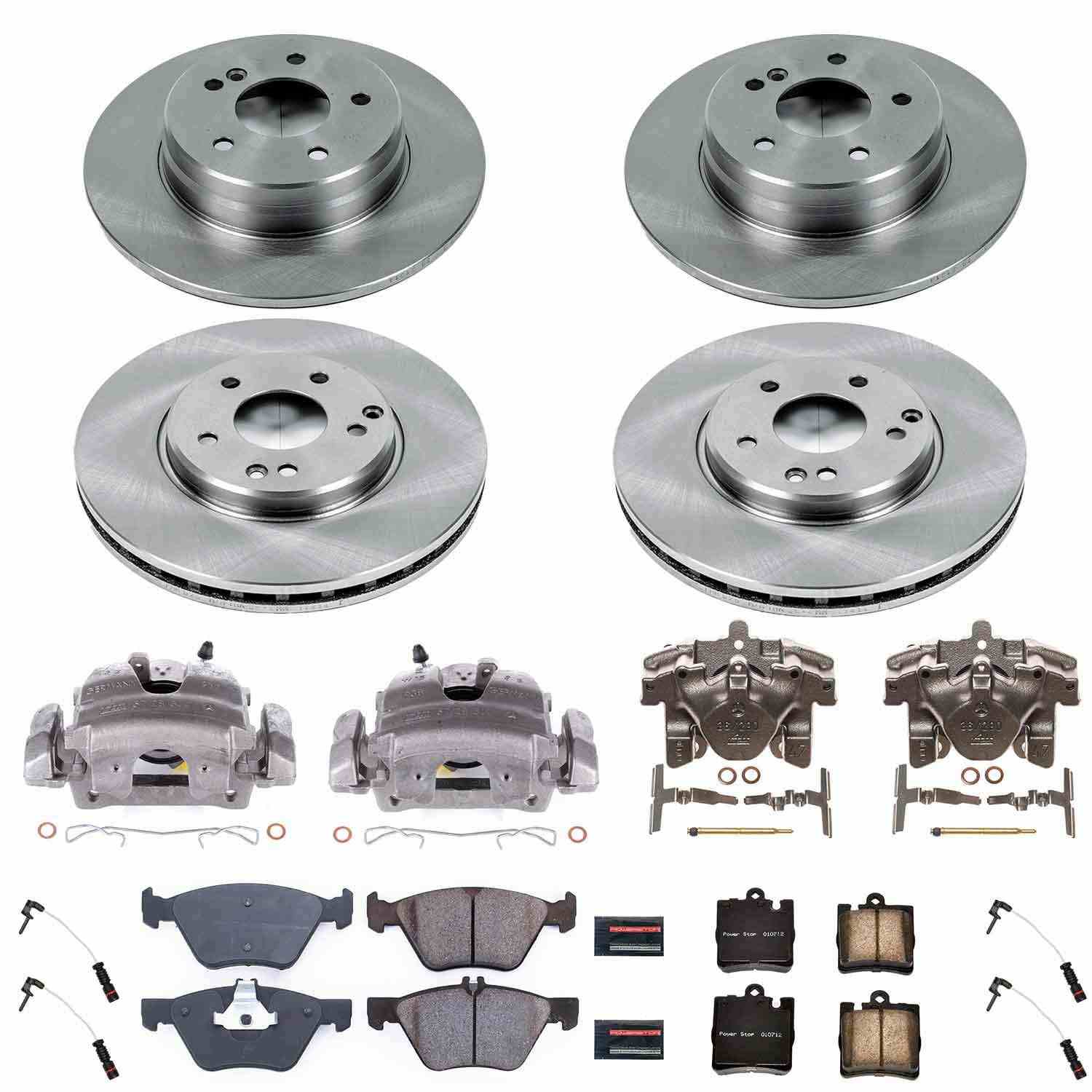 Power Stop 00-02 Mercedes-Benz CLK320 Front & Rear Autospecialty Brake Kit w/Calipers