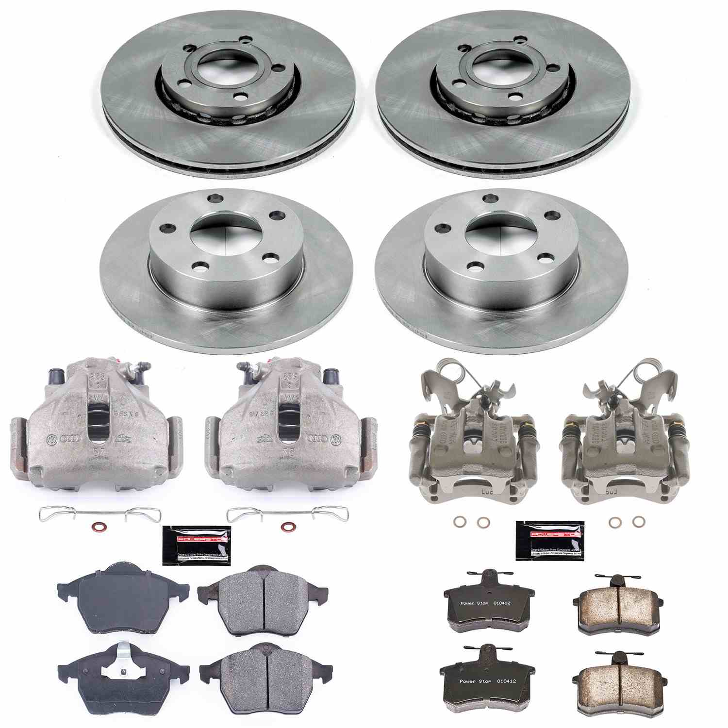 Power Stop 96-98 Audi A4 Quattro Front & Rear Autospecialty Brake Kit w/Calipers