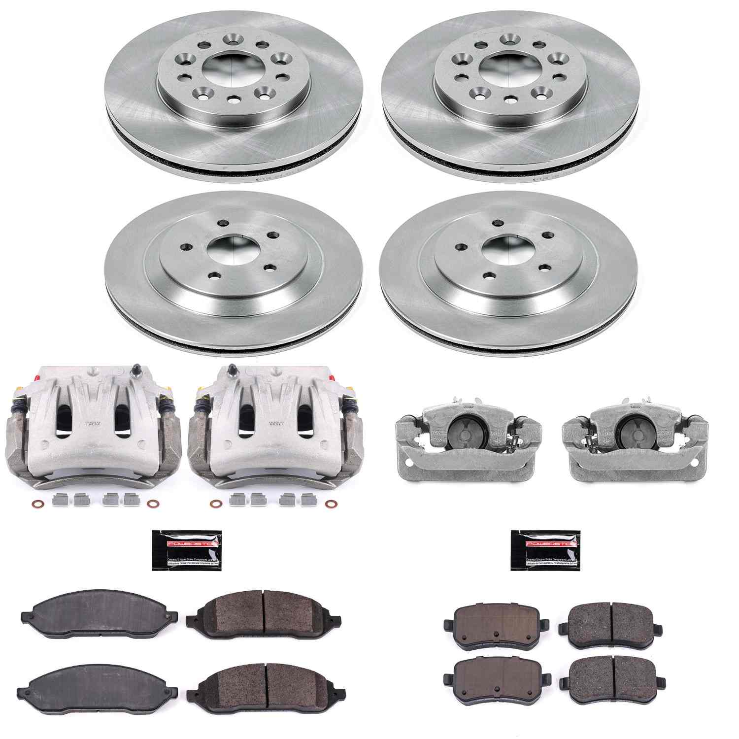 Power Stop 04-07 Ford Freestar Front & Rear Autospecialty Brake Kit w/Calipers