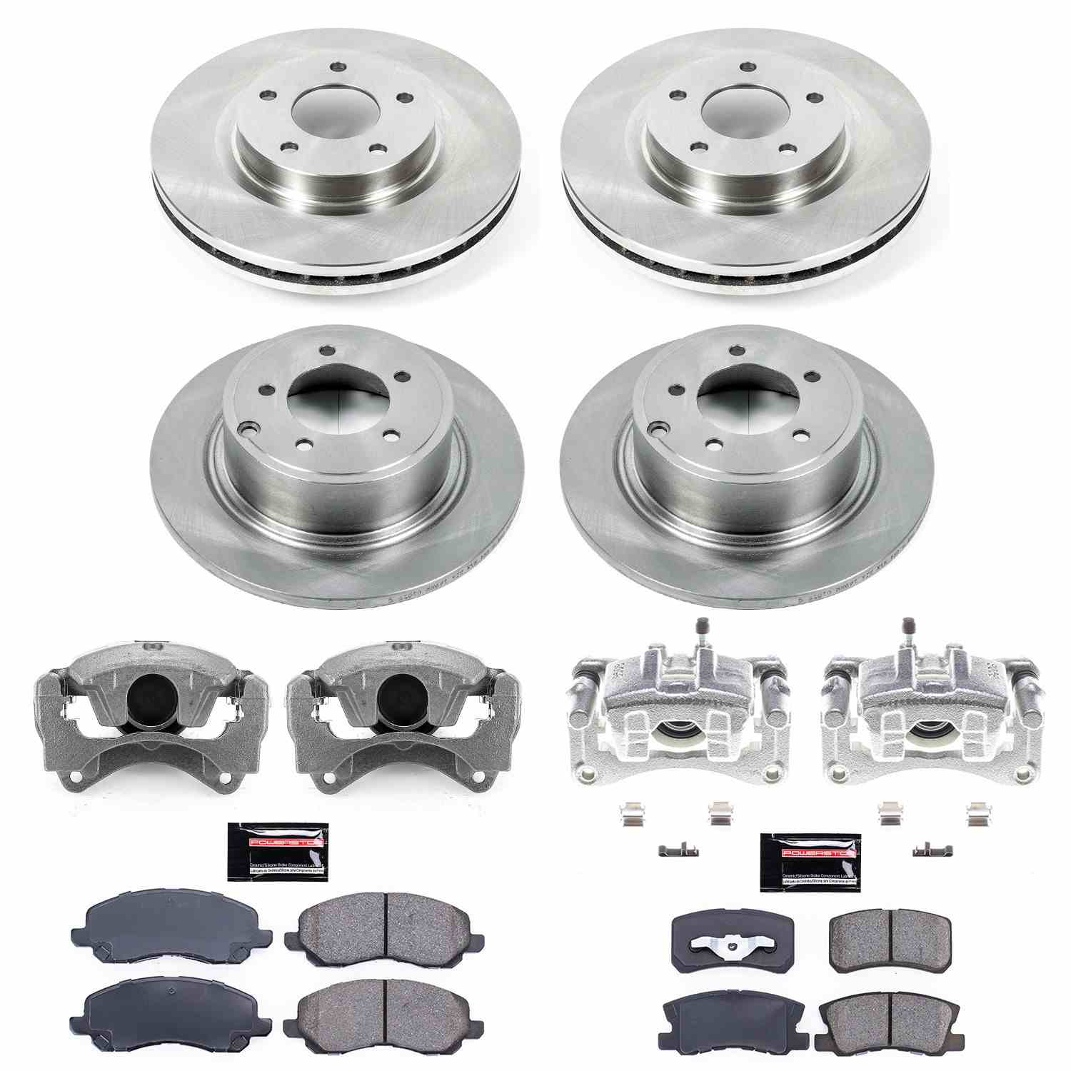 Power Stop 08-16 Mitsubishi Lancer Front & Rear Autospecialty Brake Kit w/Calipers