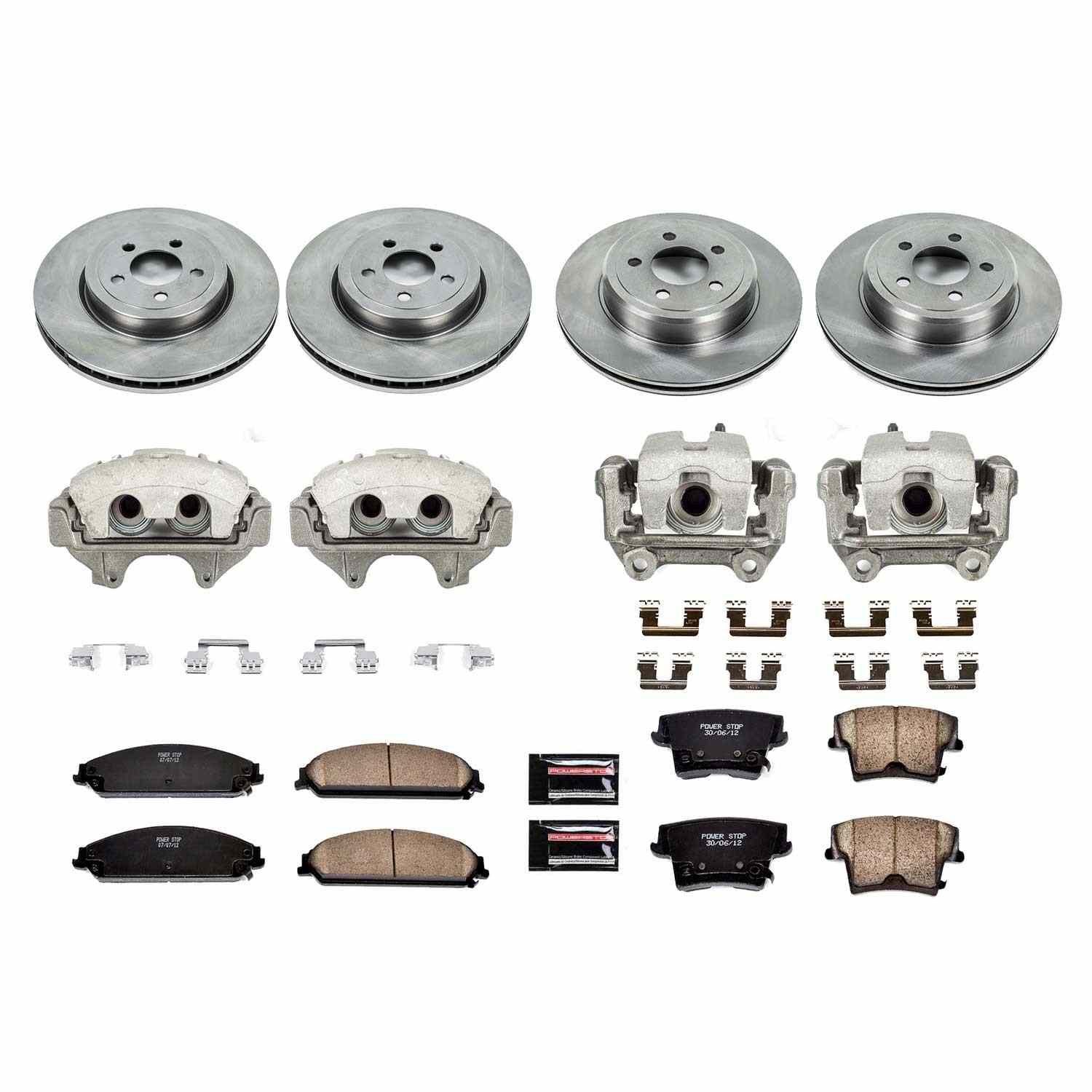Power Stop 05-11 Chrysler 300 Front & Rear Autospecialty Kit w/Cals