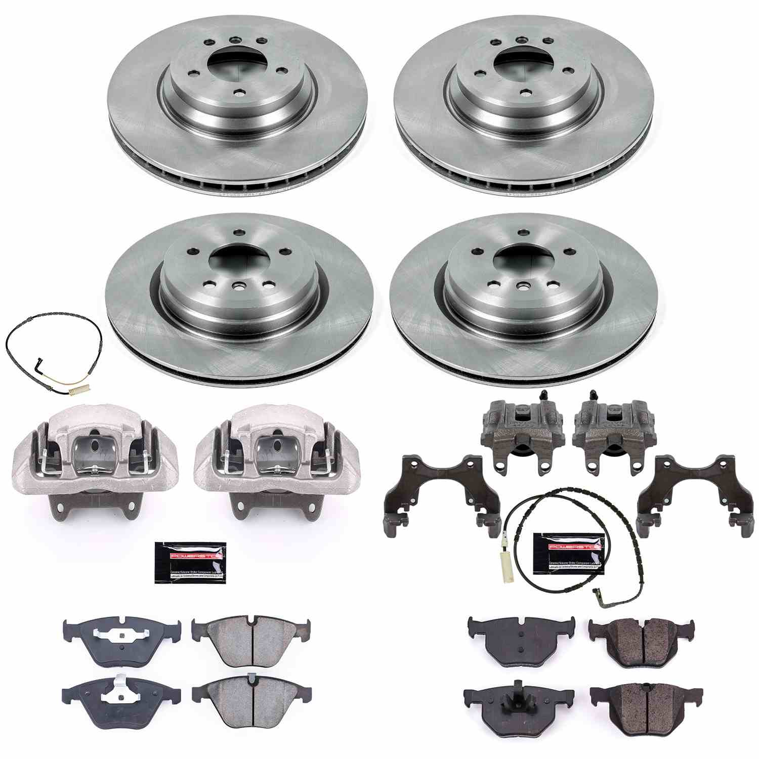 Power Stop 2009 BMW 335i xDrive Front & Rear Autospecialty Kit w/Cals