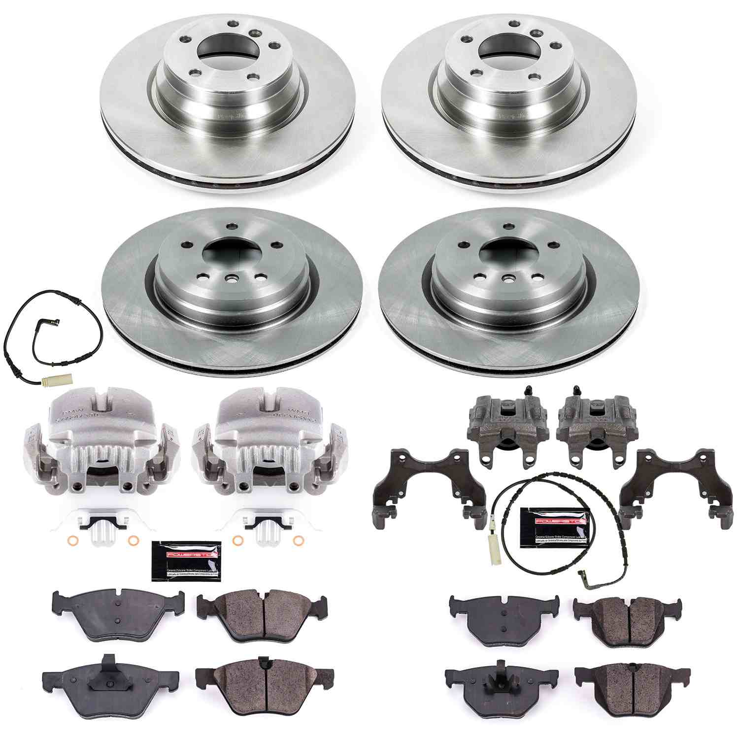 Power Stop 2006 BMW 330i Front & Rear Autospecialty Brake Kit w/Calipers