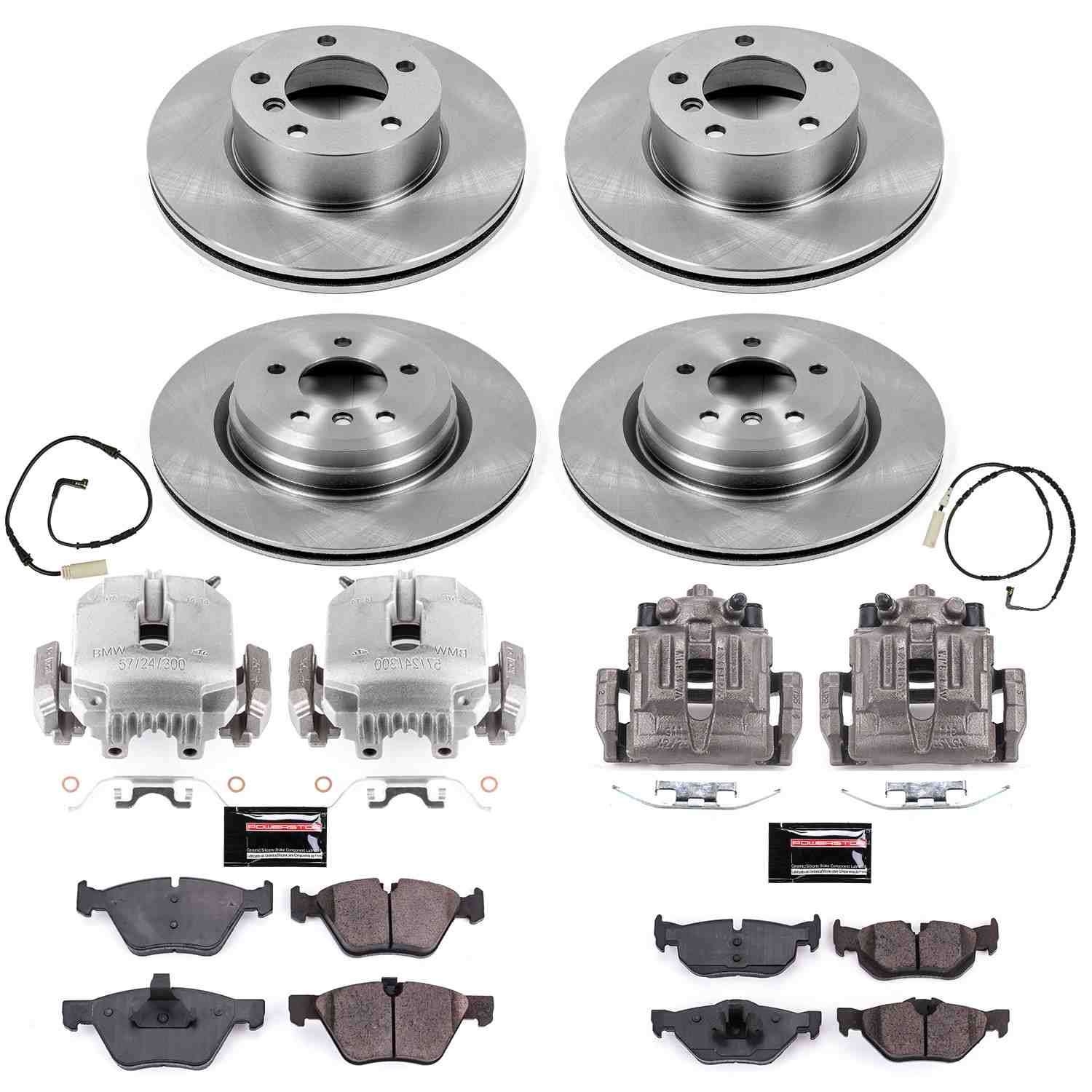 Power Stop 2006 BMW 325i Front & Rear Autospecialty Brake Kit w/Calipers