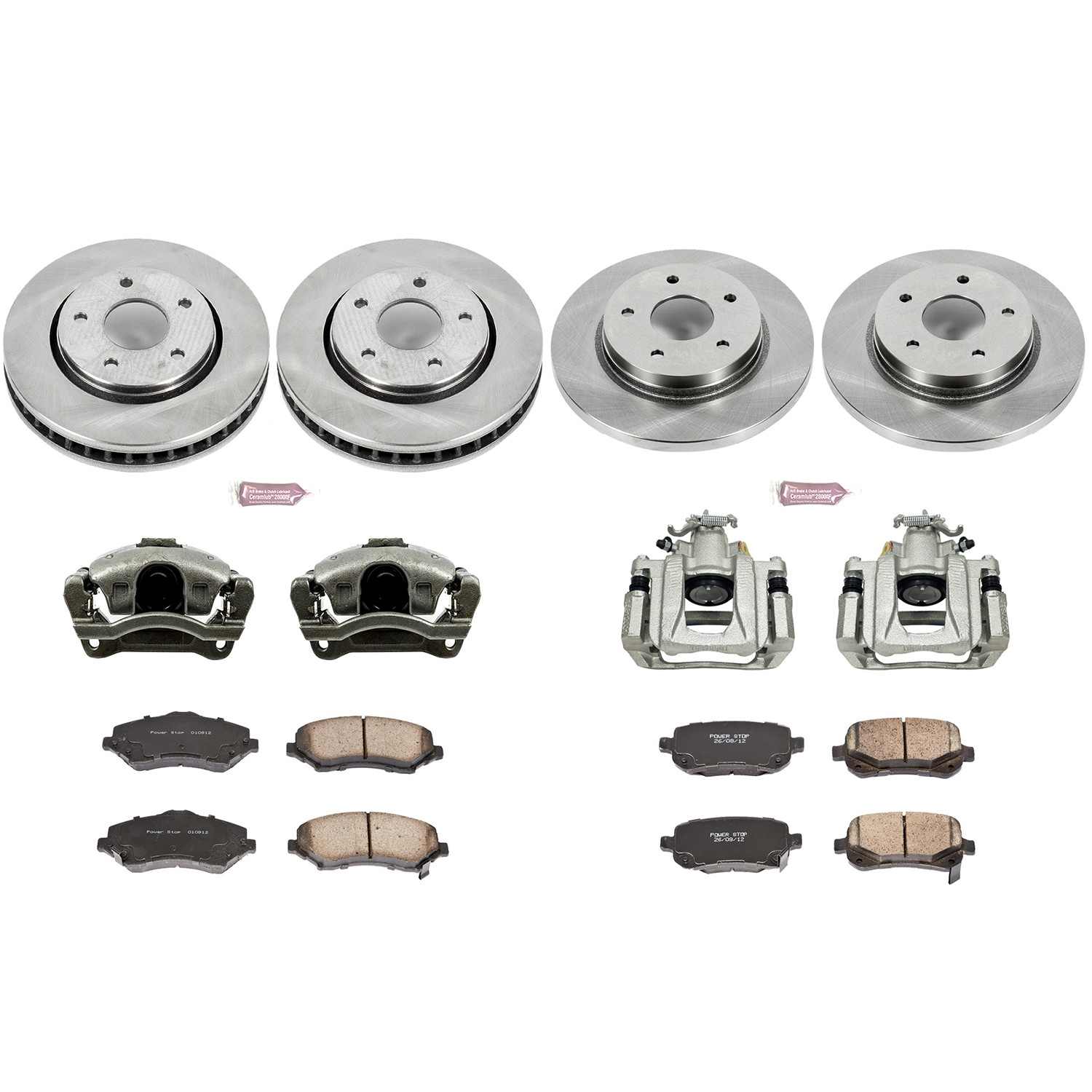Power Stop 08-12 Chrysler Town & Country Front & Rear Autospecialty Brake Kit w/Calipers