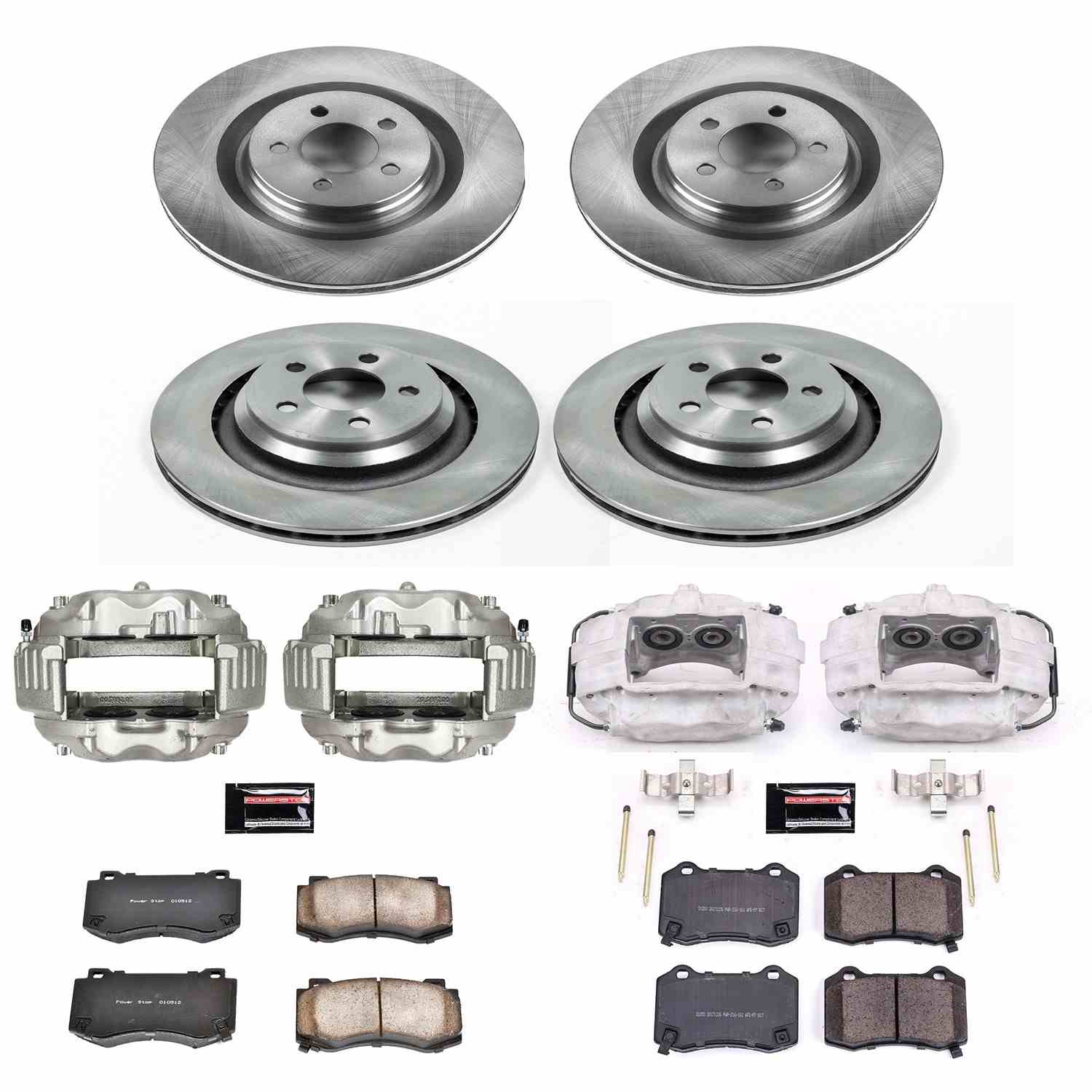 Power Stop 08-20 Dodge Challenger Front & Rear Autospecialty Kit w/Cals