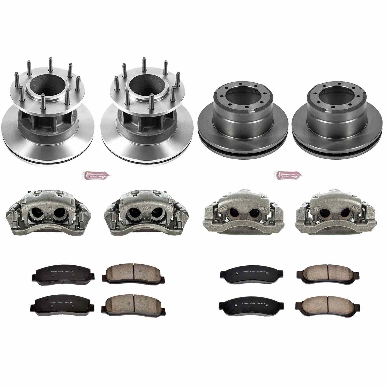 Power Stop 07-10 Ford F-350 Super Duty Front & Rear Autospecialty Kit w/Calipers