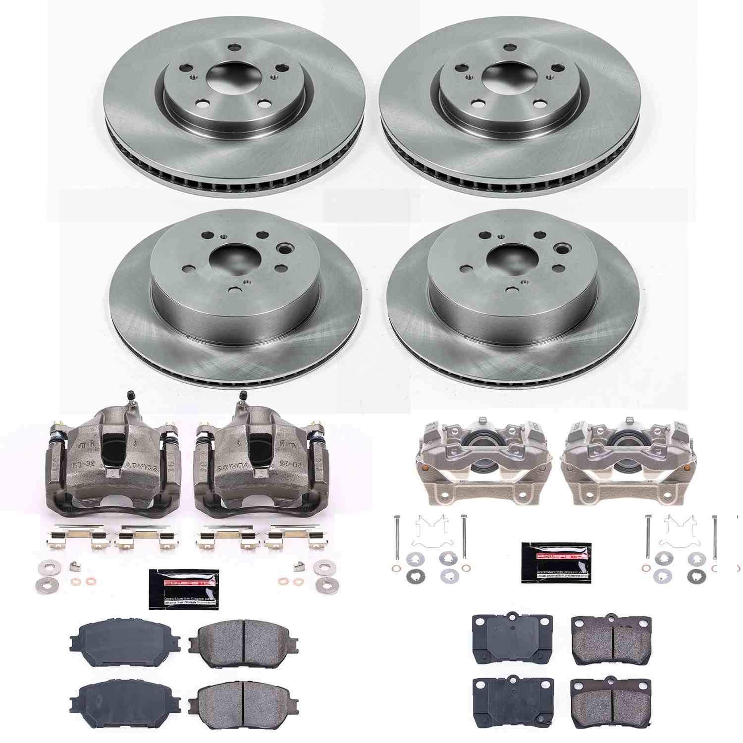 Power Stop 2006 Lexus GS300 Front & Rear Autospecialty Brake Kit w/Calipers