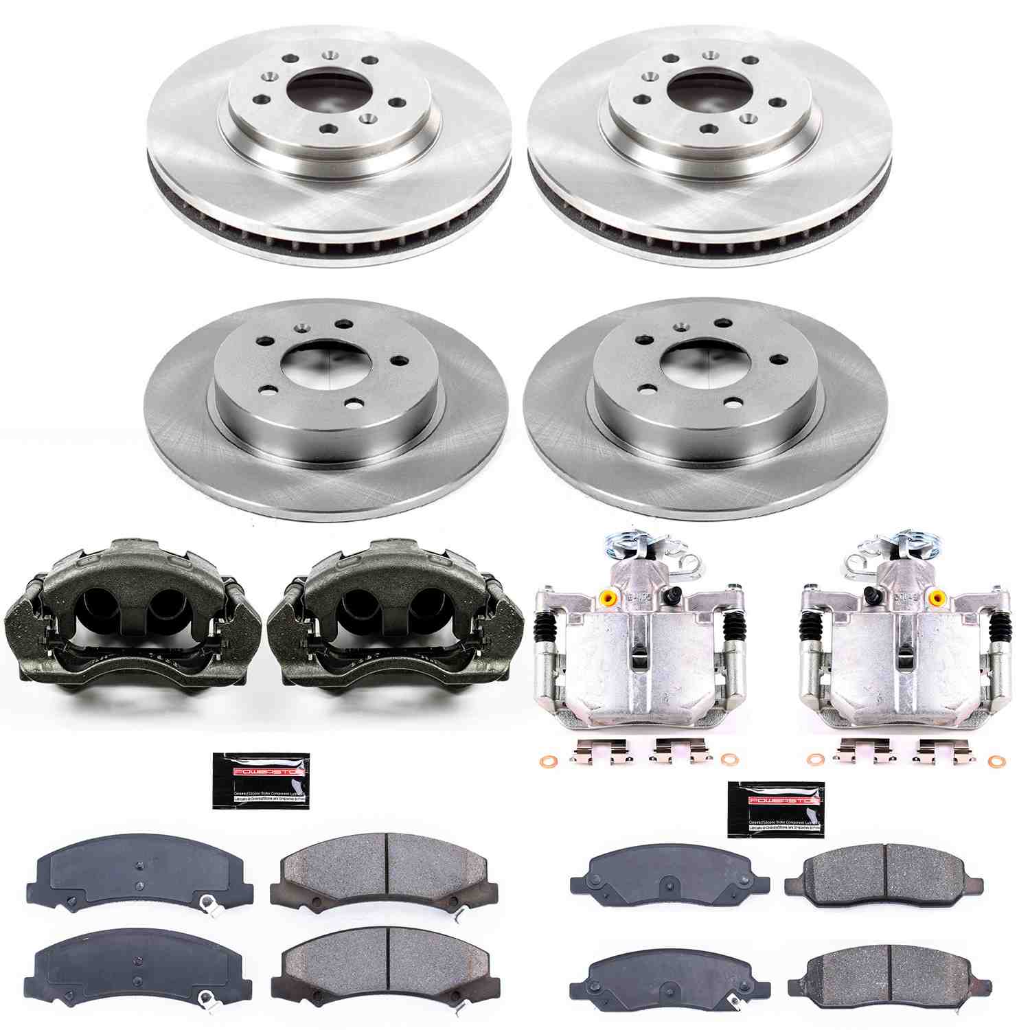 Power Stop 06-11 Buick Lucerne Front & Rear Autospecialty Kit w/Cals