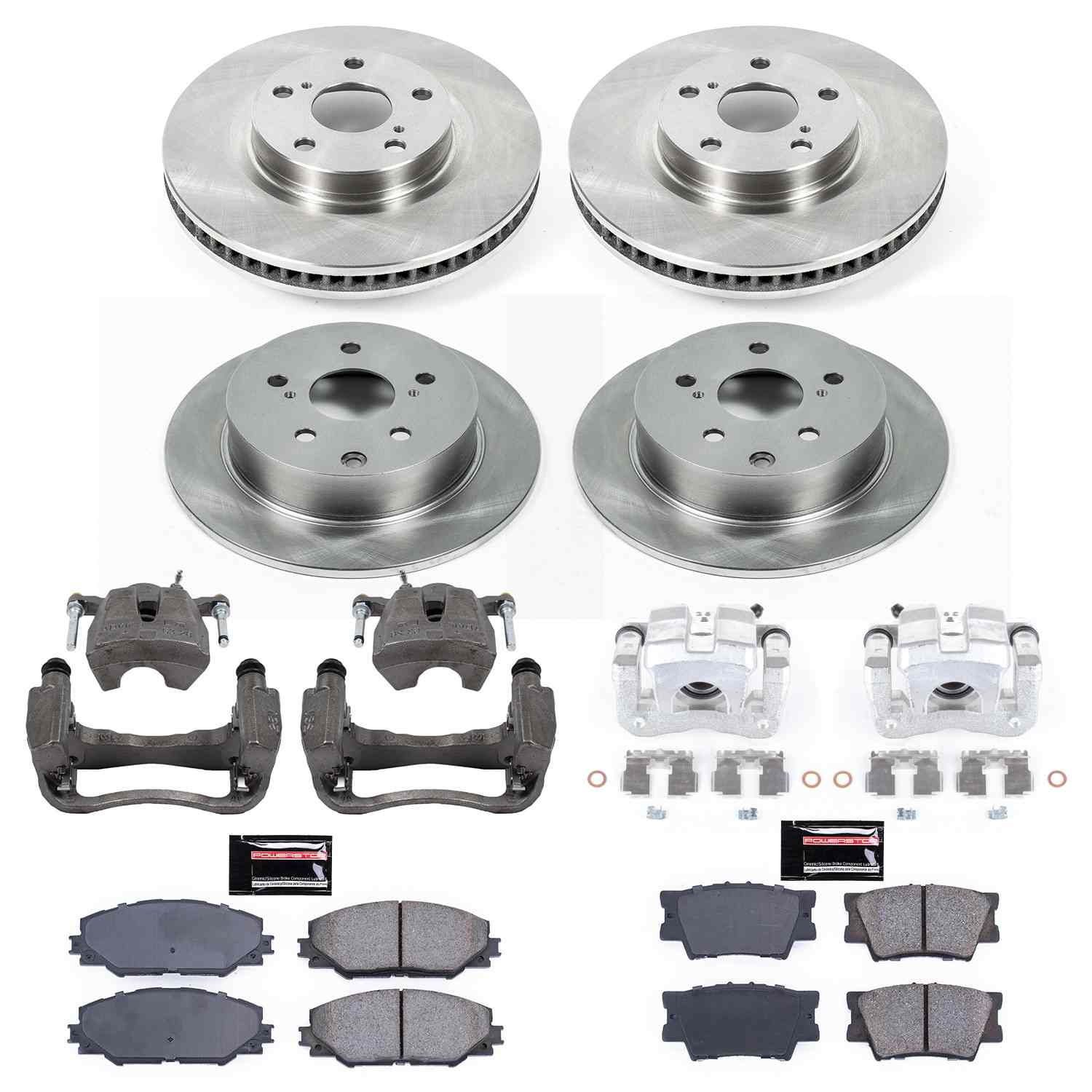 Power Stop 09-10 Pontiac Vibe Front & Rear Autospecialty Brake Kit w/Calipers