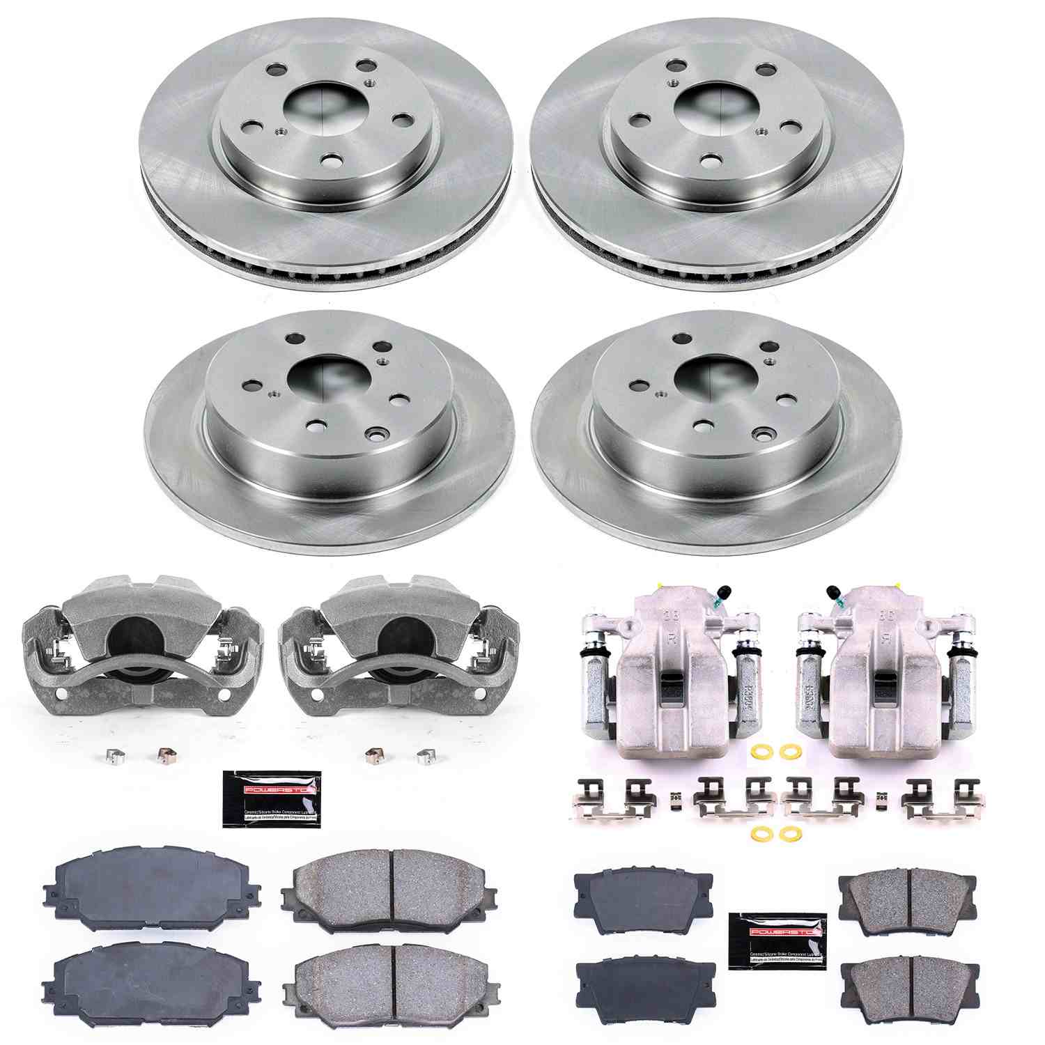 Power Stop 11-16 Toyota RAV4 Front & Rear Autospecialty Brake Kit w/Calipers