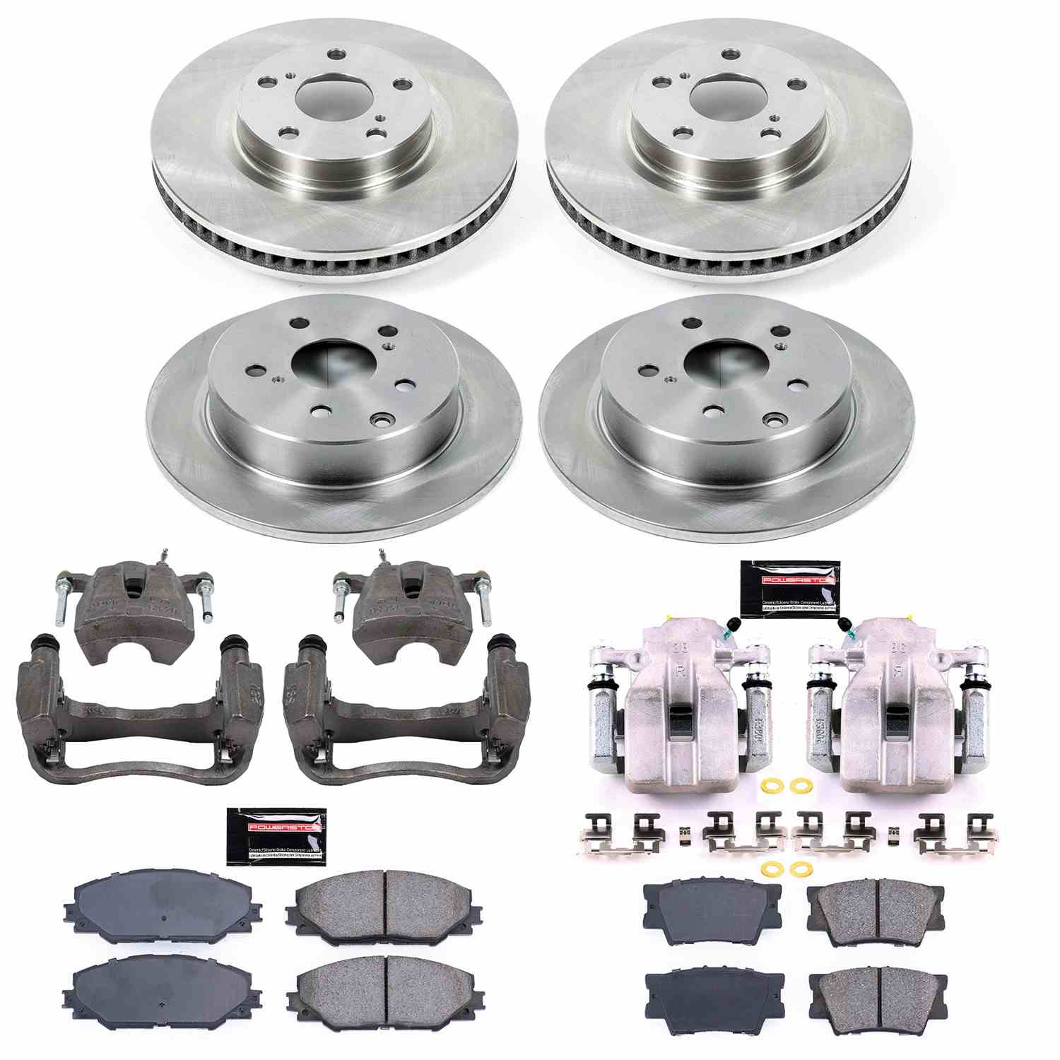 Power Stop 11-18 Toyota RAV4 Front & Rear Autospecialty Brake Kit w/Calipers