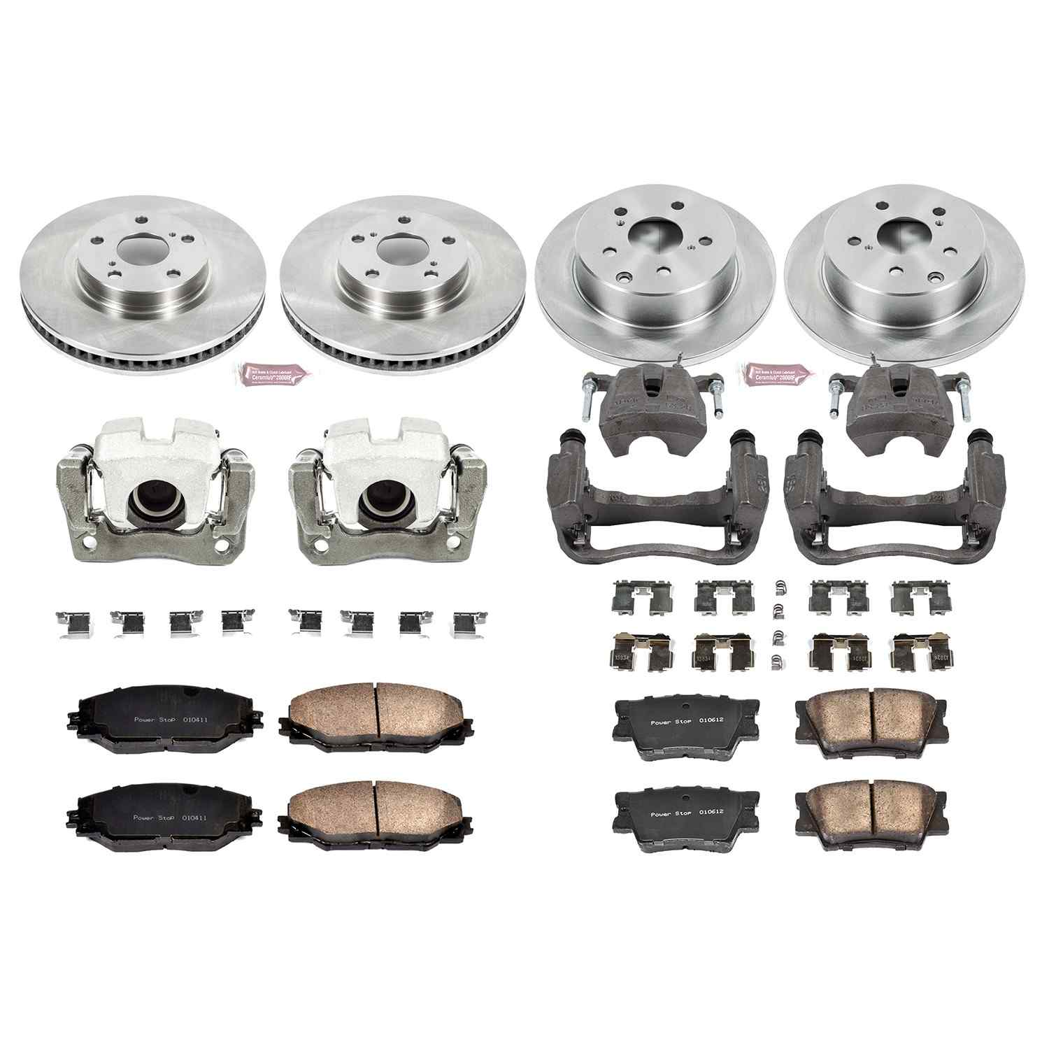 Power Stop 06-18 Toyota RAV4 Front & Rear Autospecialty Brake Kit w/Calipers
