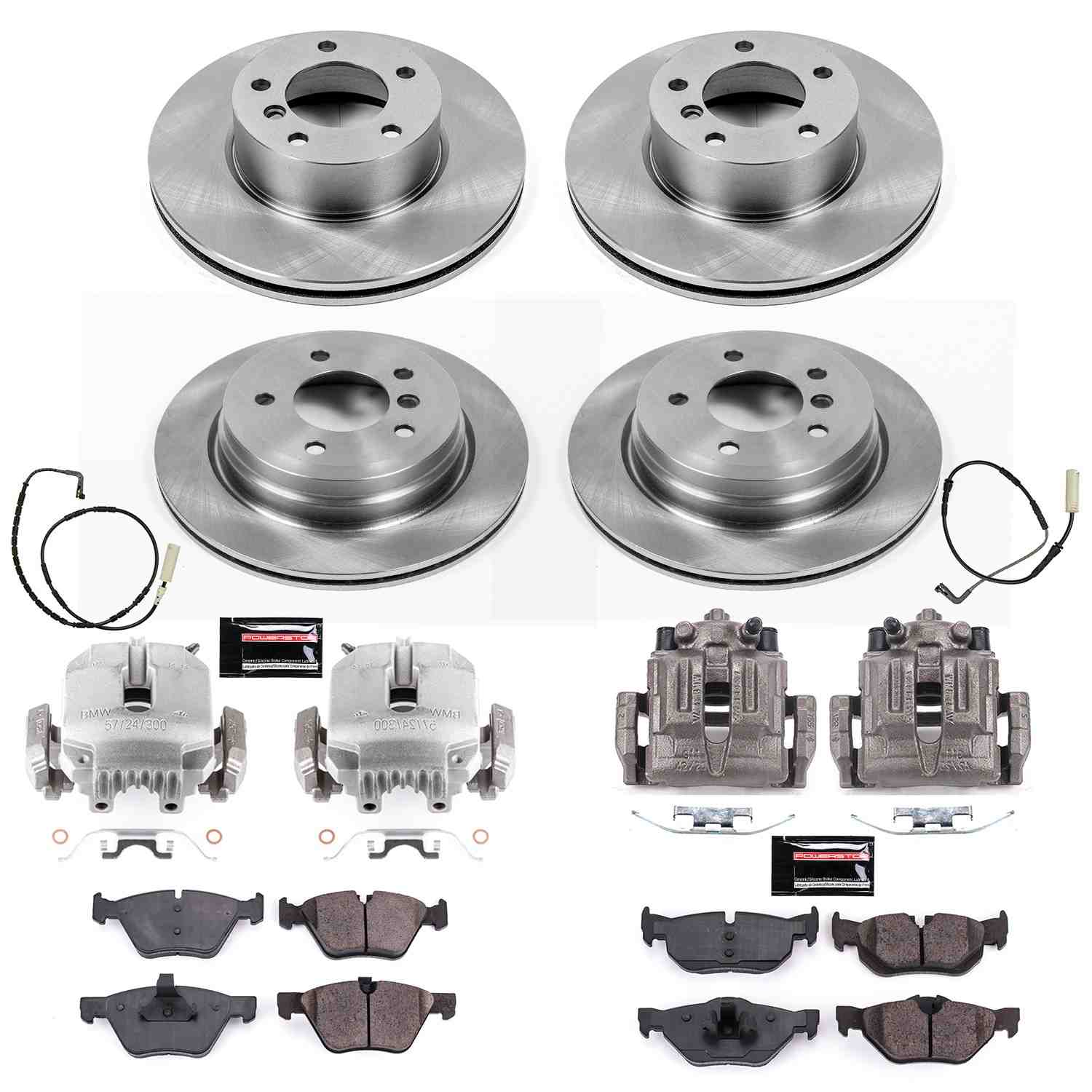 Power Stop 2007 BMW 328i Front & Rear Autospecialty Brake Kit w/Calipers