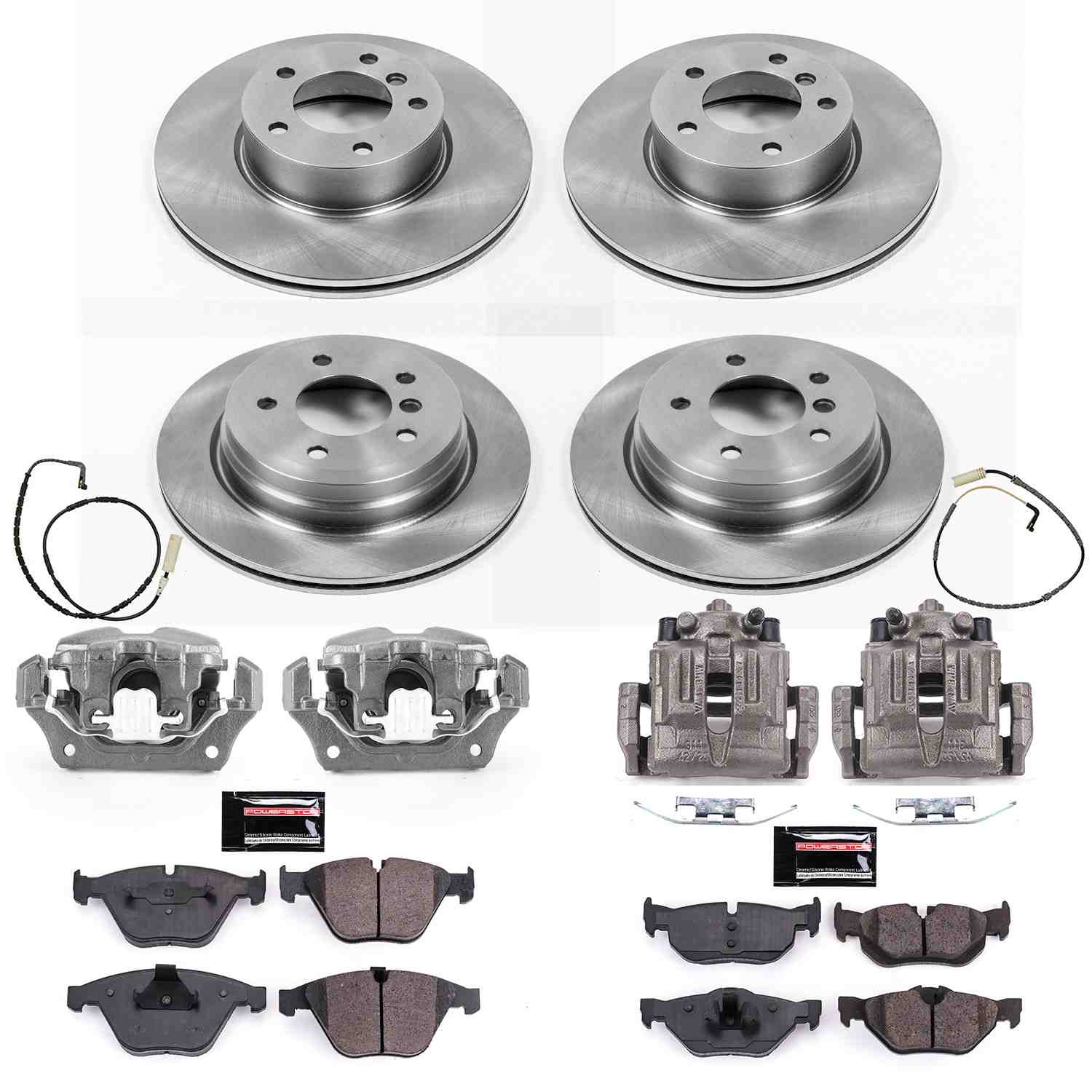Power Stop 09-10 BMW 328i xDrive Front & Rear Autospecialty Brake Kit w/Calipers