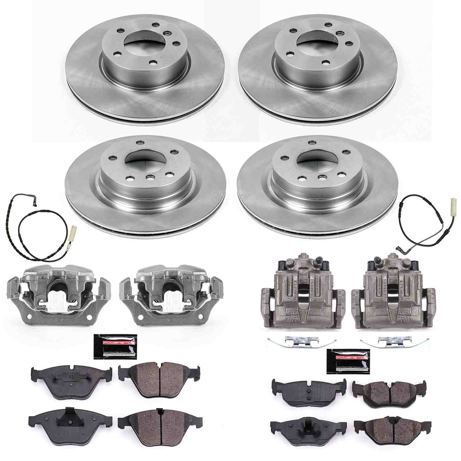 Power Stop 08-10 BMW 328i Front & Rear Autospecialty Brake Kit w/Calipers