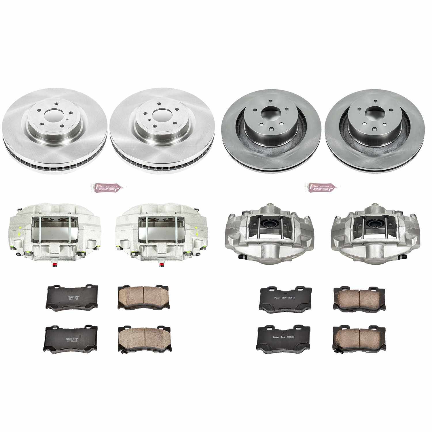 Power Stop 09-19 Nissan 370Z Front & Rear Autospecialty Kit w/Cals