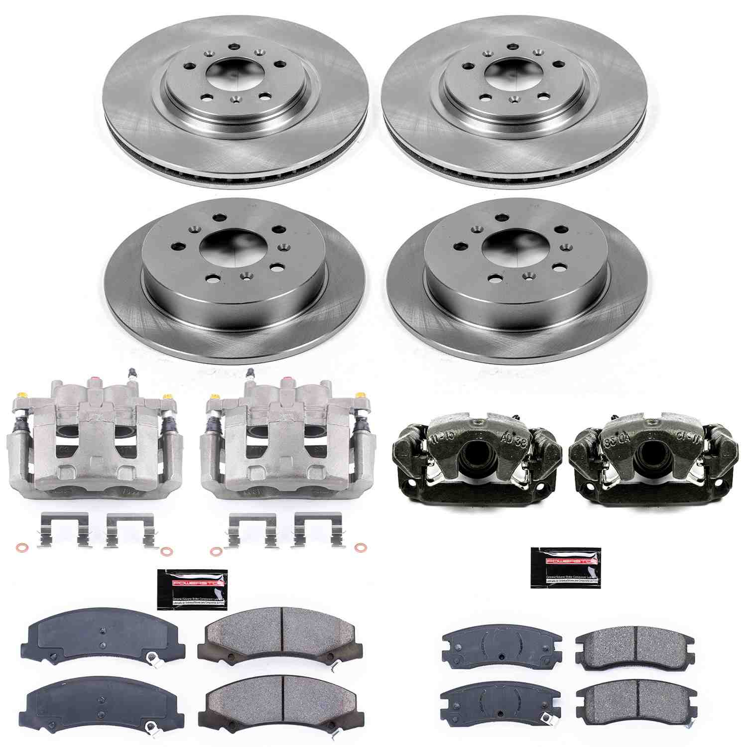Power Stop 08-09 Buick Allure Front & Rear Autospecialty Kit w/Cals