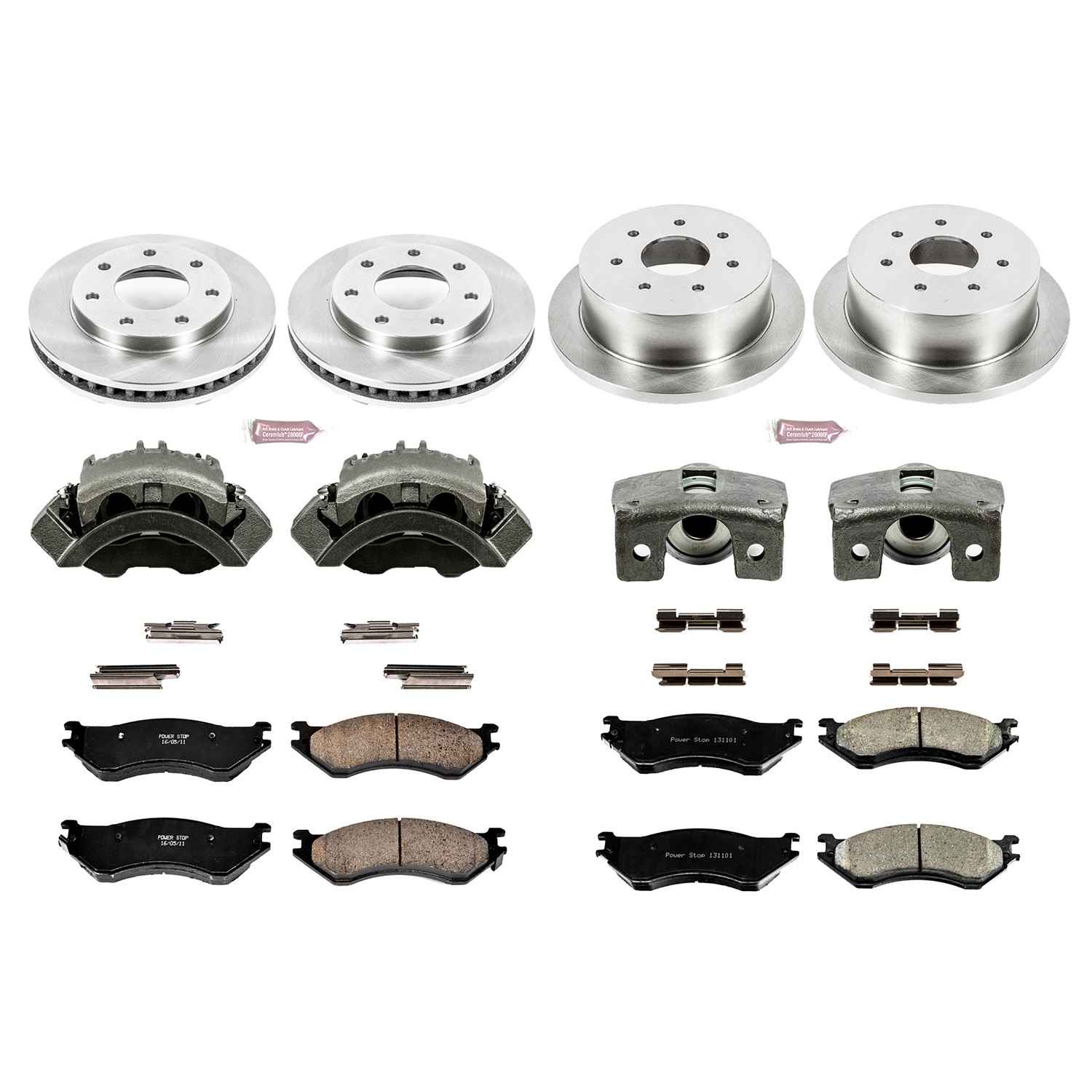 Power Stop 00-03 Ford F-150 Front & Rear Autospecialty Kit w/Cals