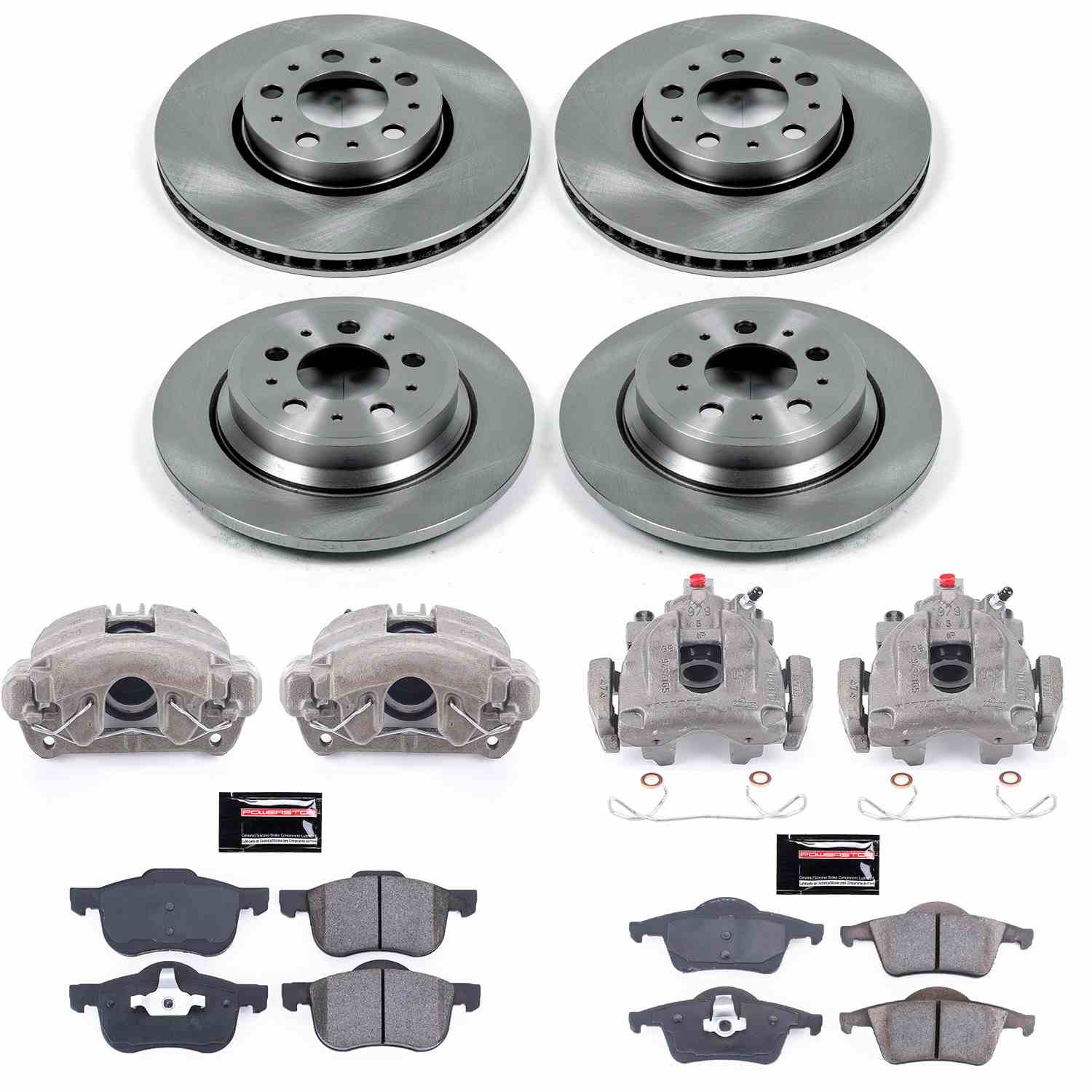 Power Stop 01-07 Volvo S60 Front & Rear Autospecialty Brake Kit w/Calipers