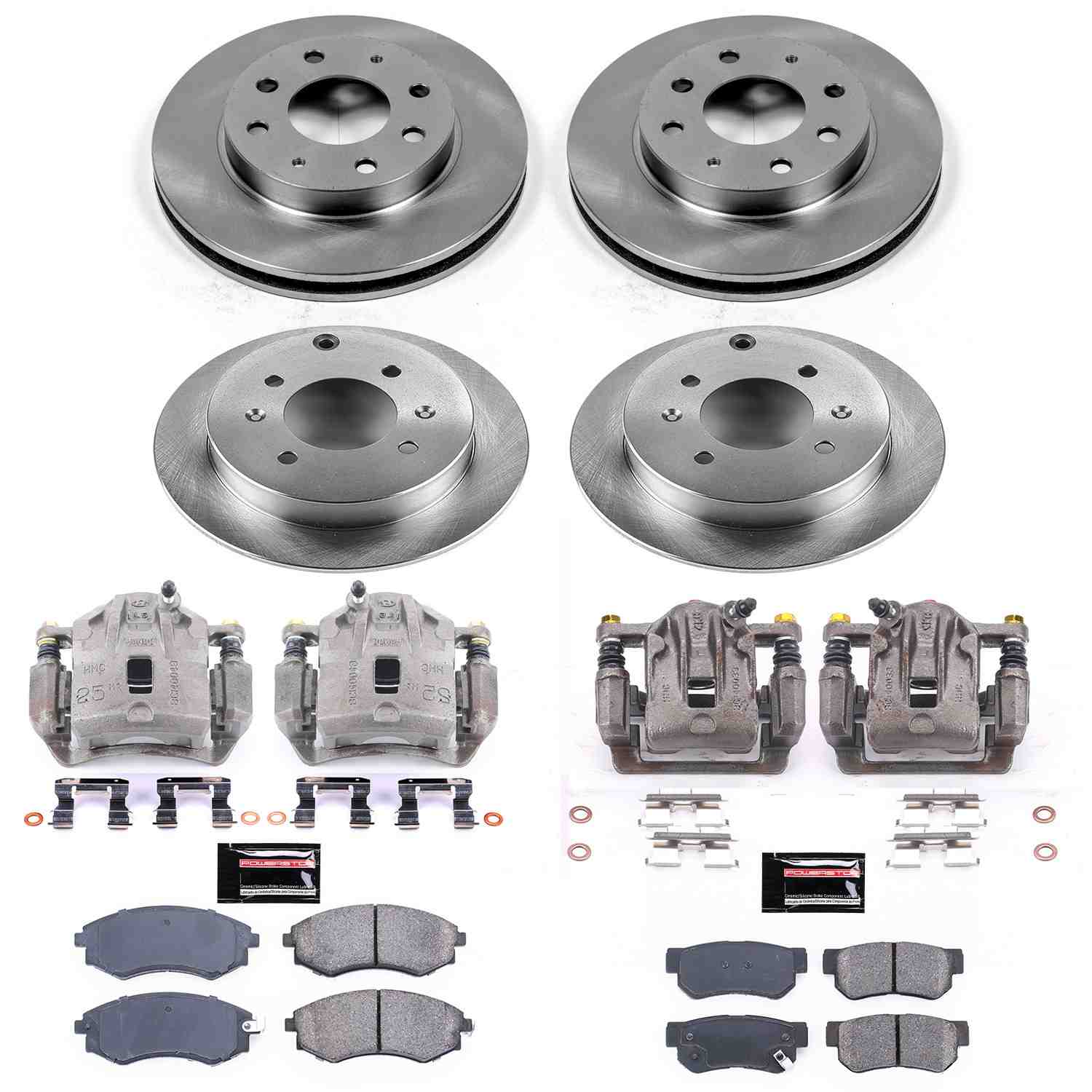 Power Stop 99-01 Hyundai Sonata Front & Rear Autospecialty Brake Kit w/Calipers