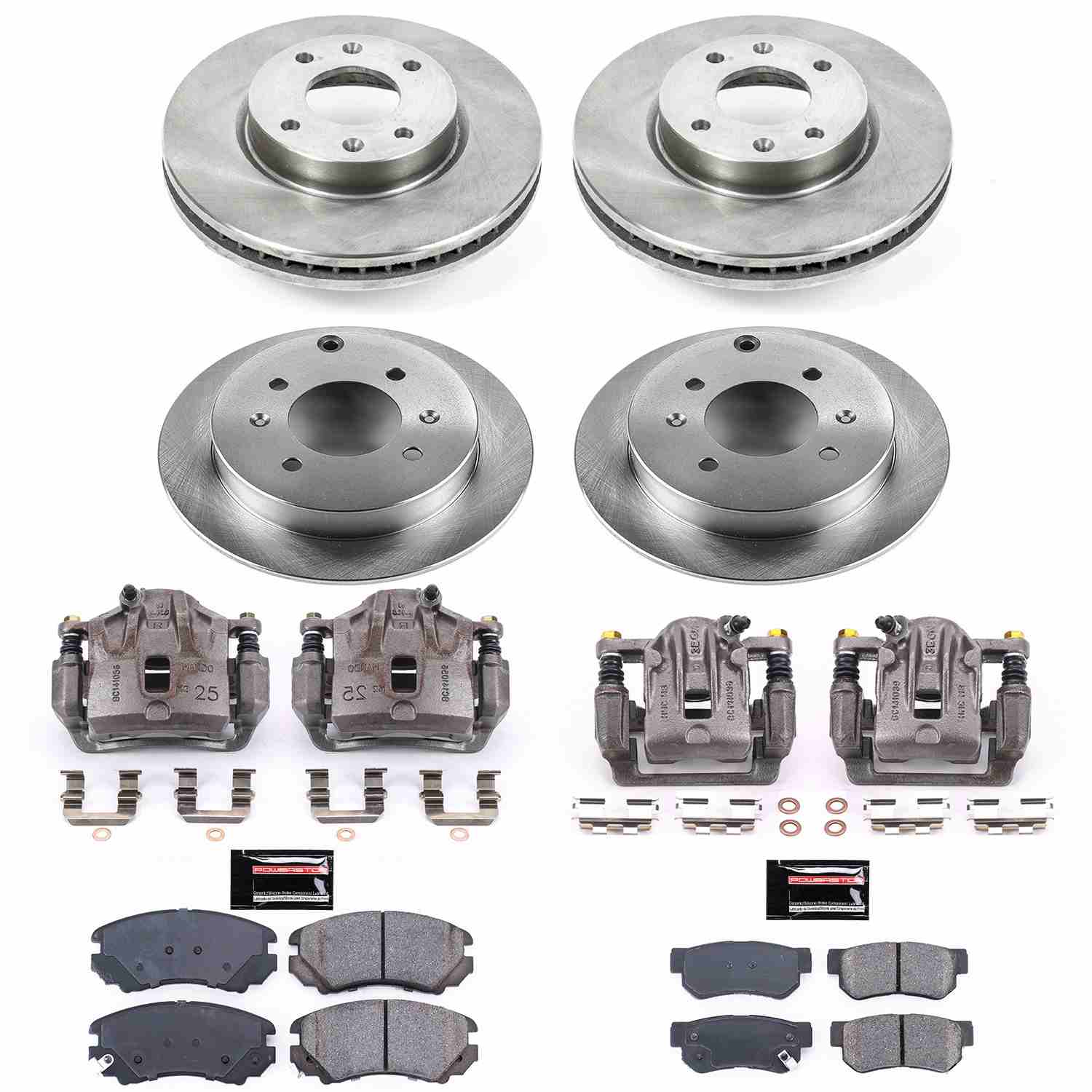 Power Stop 03-05 Hyundai Sonata Front & Rear Autospecialty Brake Kit w/Calipers