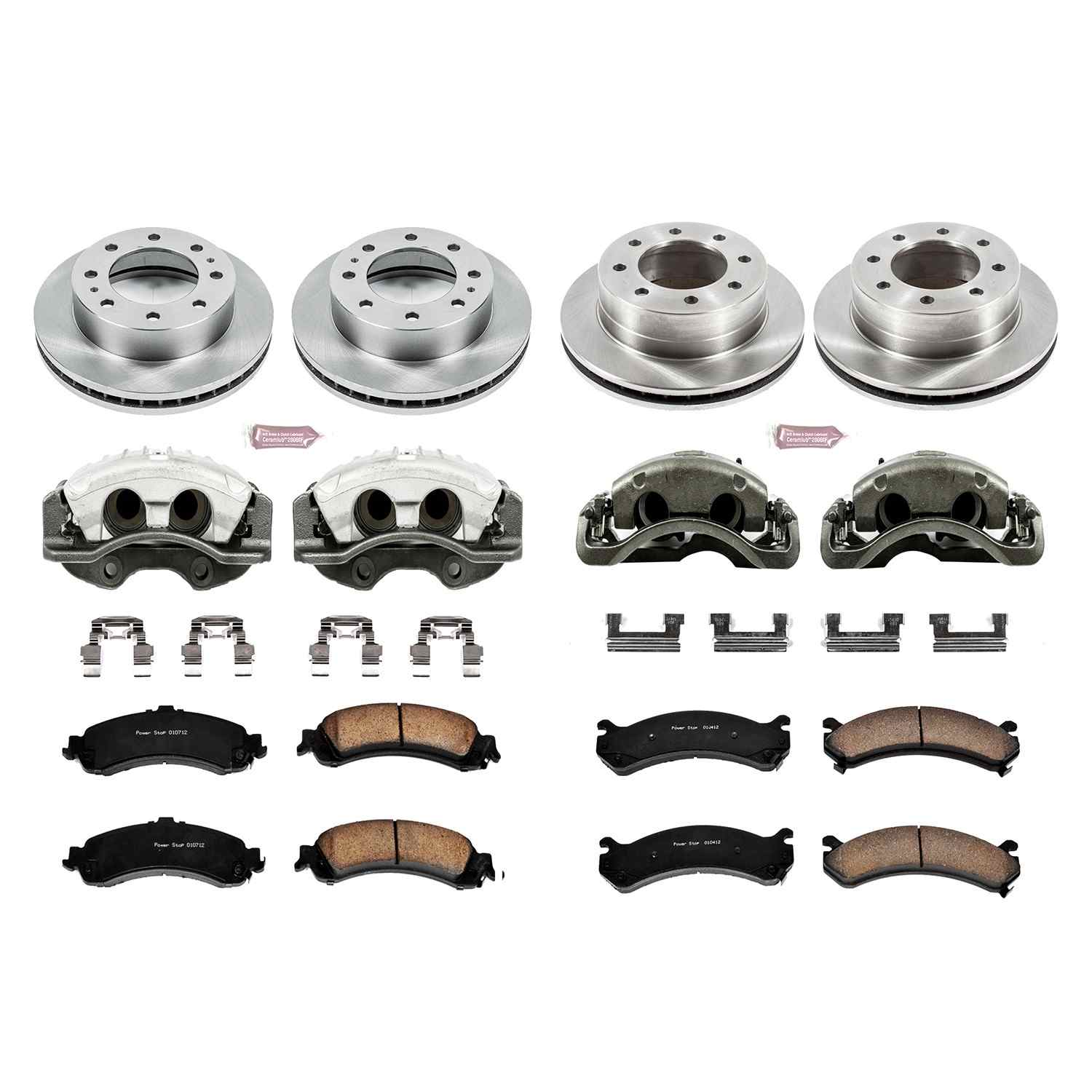 Power Stop 2005 Chevrolet Silverado 1500 HD Front & Rear Autospecialty Kit w/Cals