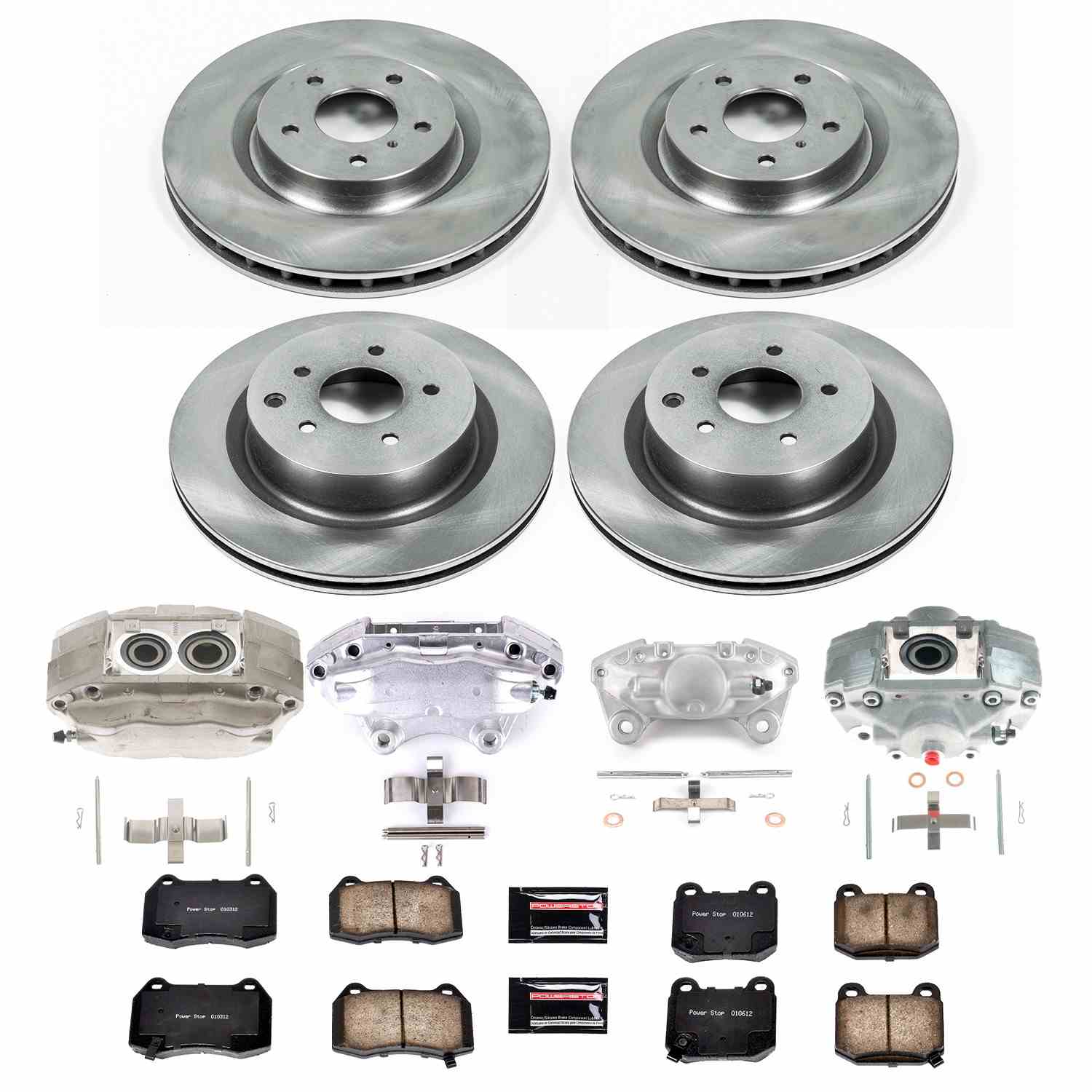 Power Stop 03-08 Nissan 350Z Front & Rear Autospecialty Kit w/Calipers