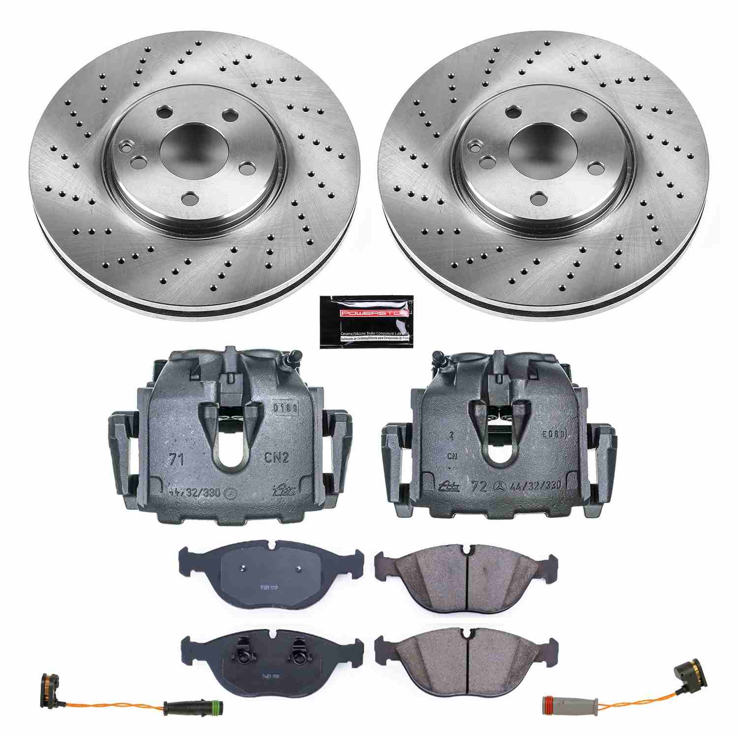 Power Stop 04-05 Mercedes-Benz E500 Front Autospecialty Kit w/Cals