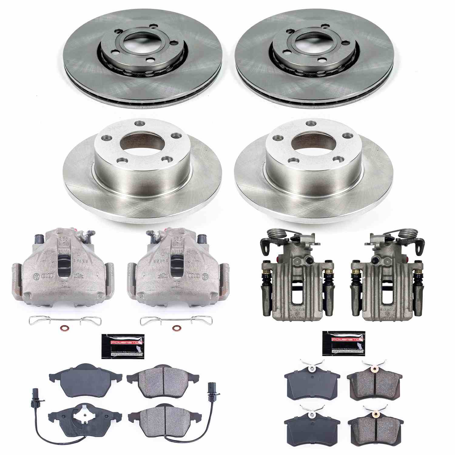 Power Stop 98-01 Audi A6 Quattro Front & Rear Autospecialty Brake Kit w/Calipers
