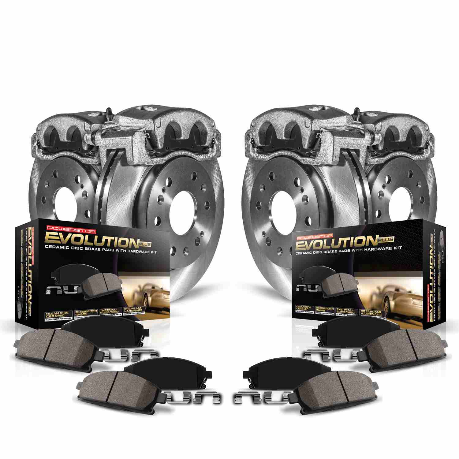 Power Stop 07-13 Acura MDX Front & Rear Autospecialty Kit w/Cals